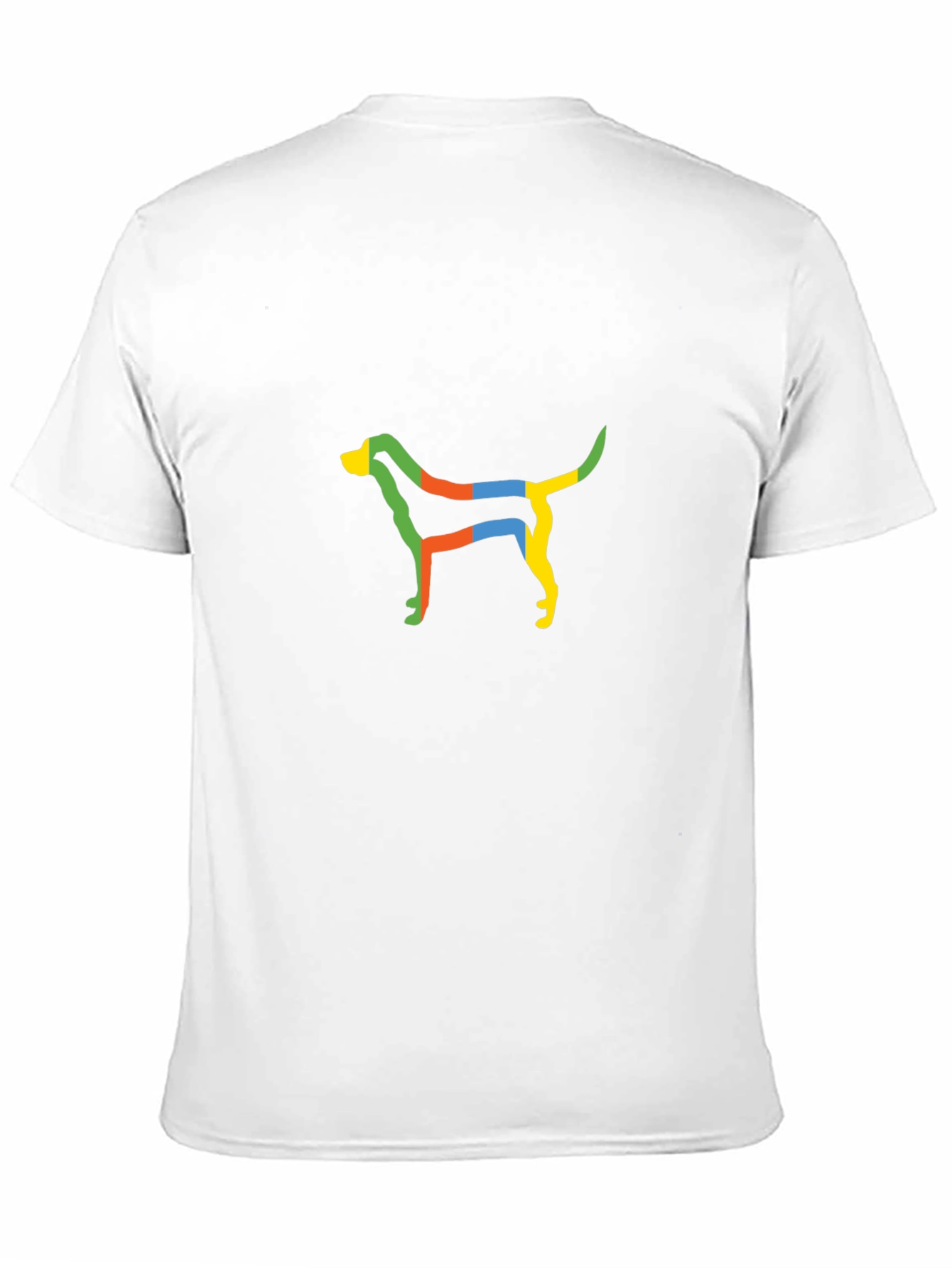 Modern Art Dog Tee - Black Cotton T-Shirt