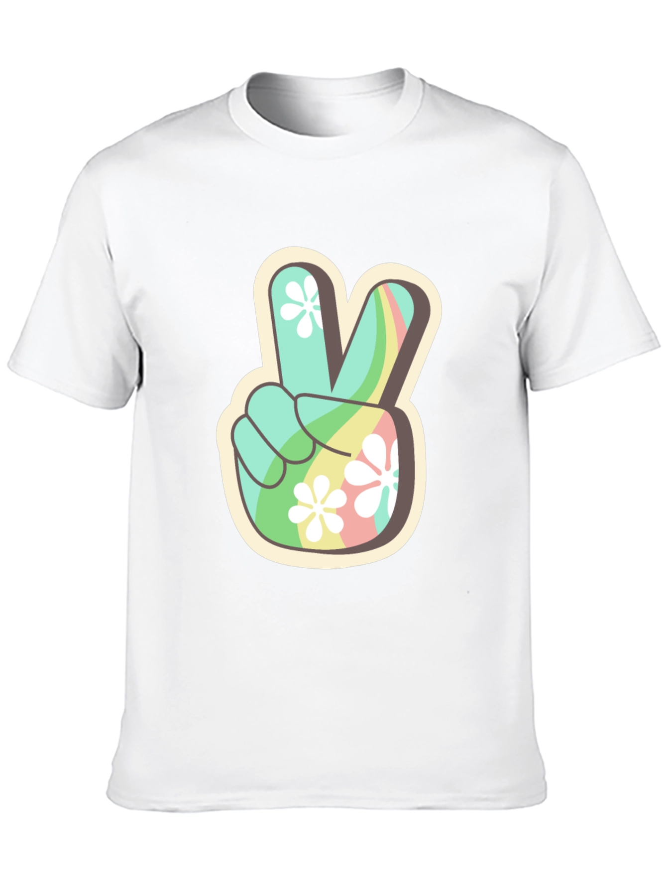 Peace Sign Graphic Tee - Retro Vibe Shirt