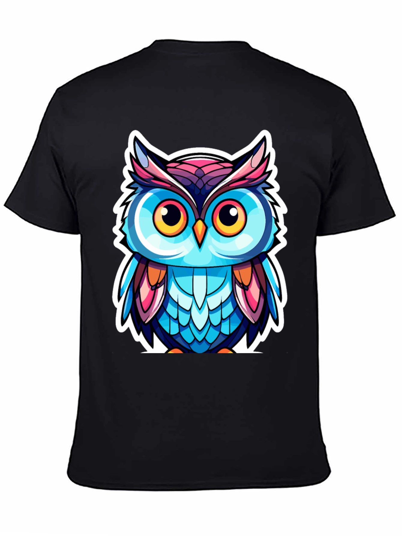 Owl Cartoon Graphic T-Shirt