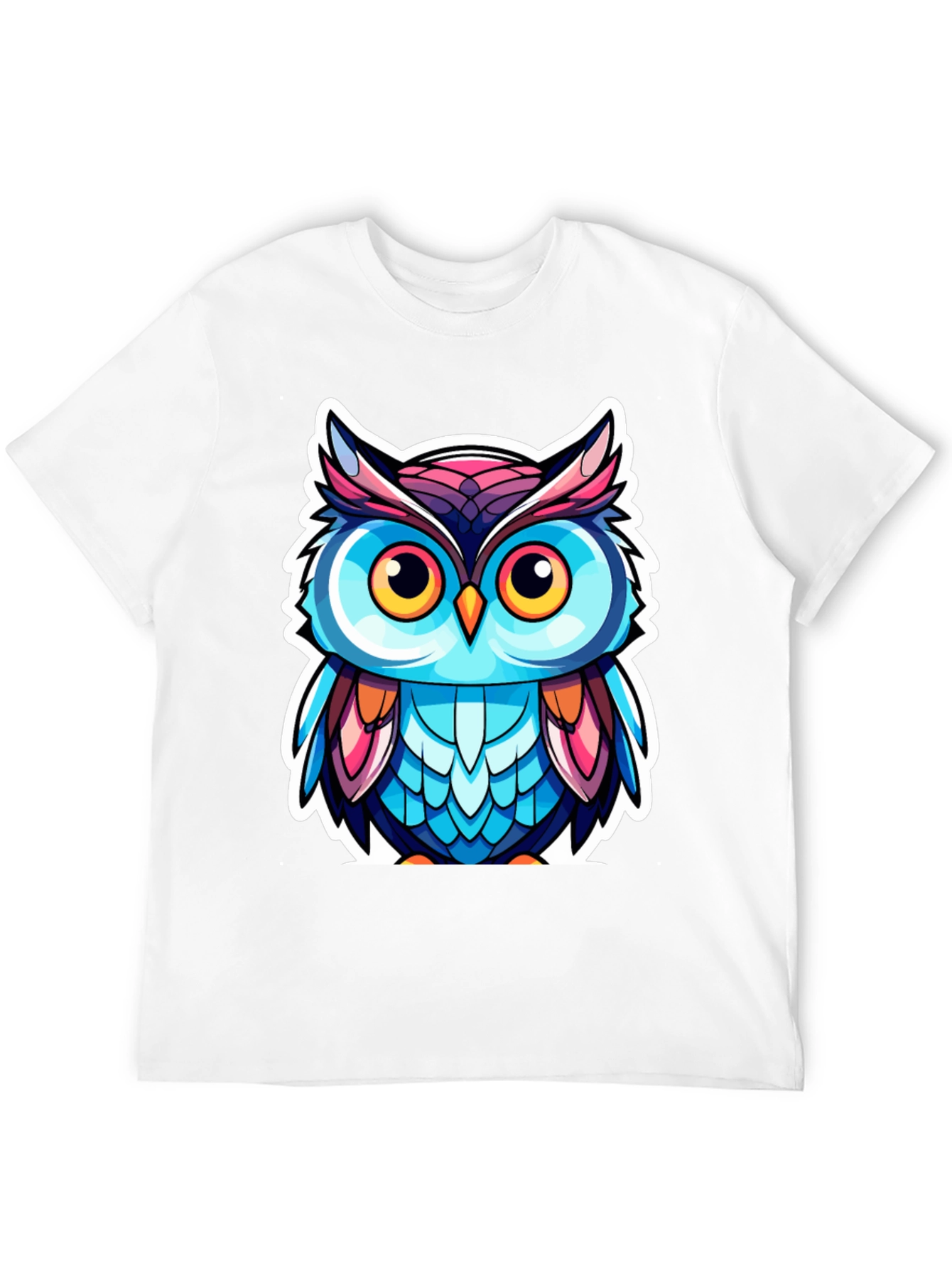 Owl Cartoon Graphic T-Shirt