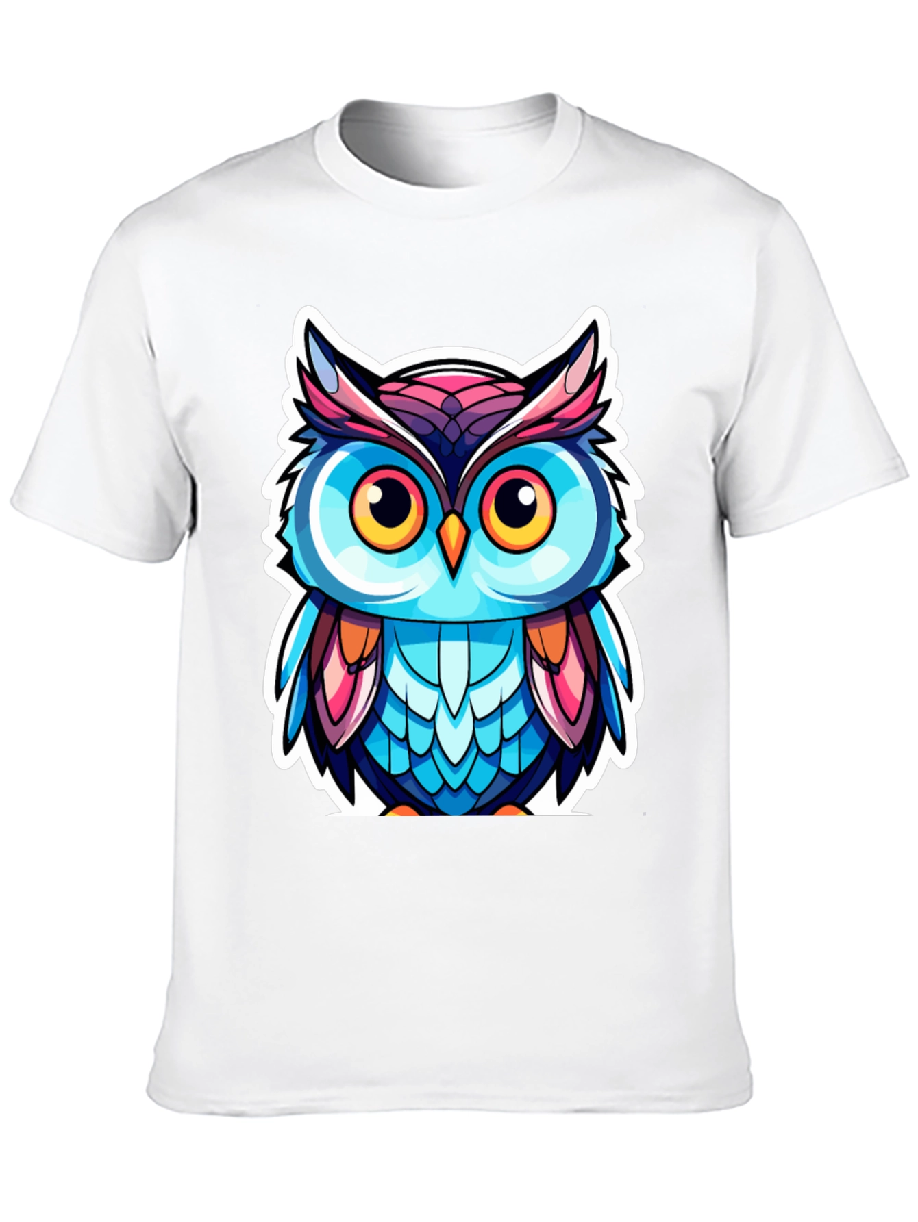 Owl Cartoon Graphic T-Shirt
