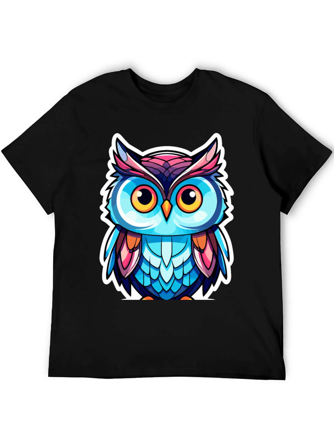 Owl Cartoon Graphic T-Shirt