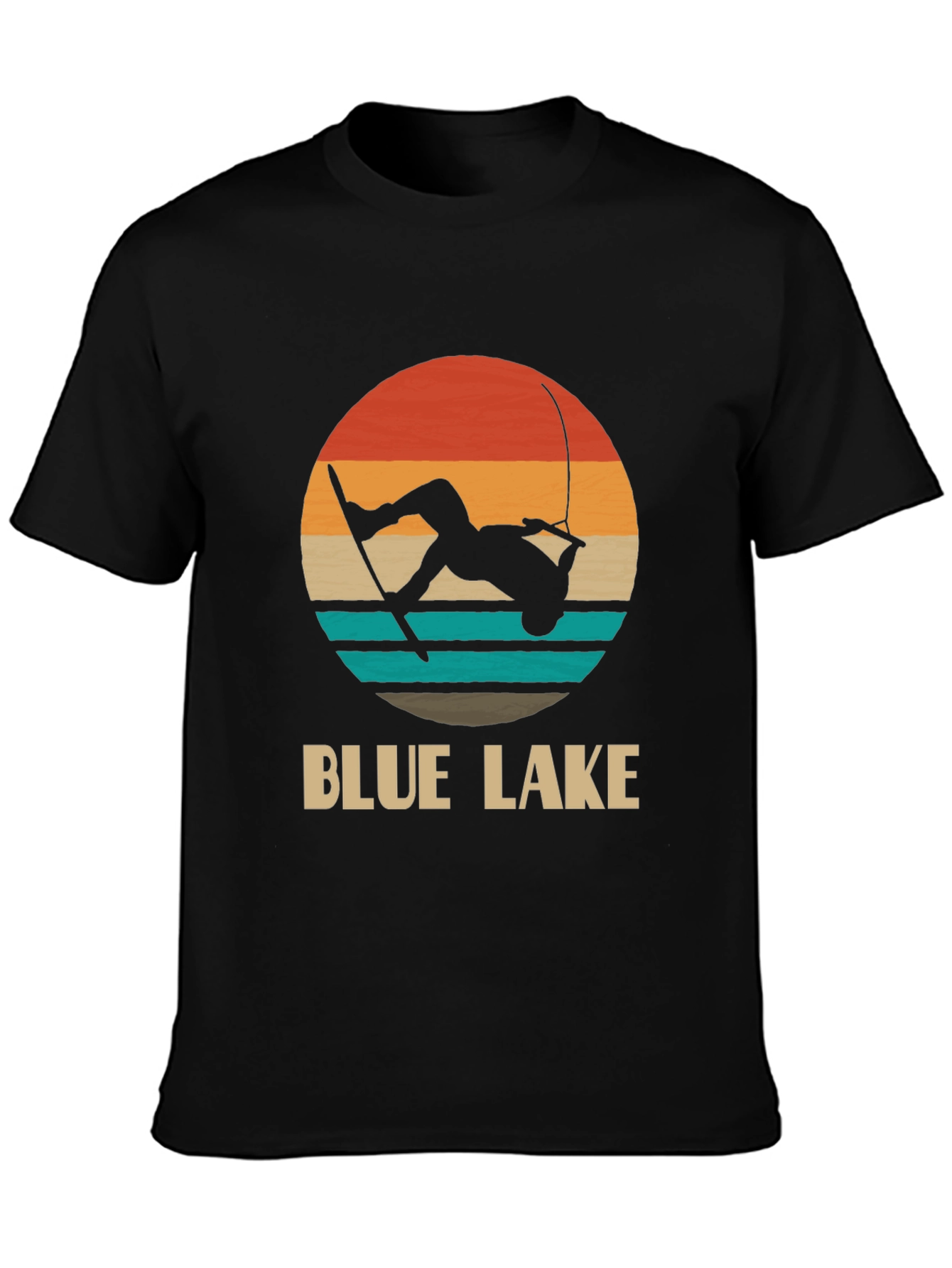 Blue Lake Wakeboarder Graphic Tee
