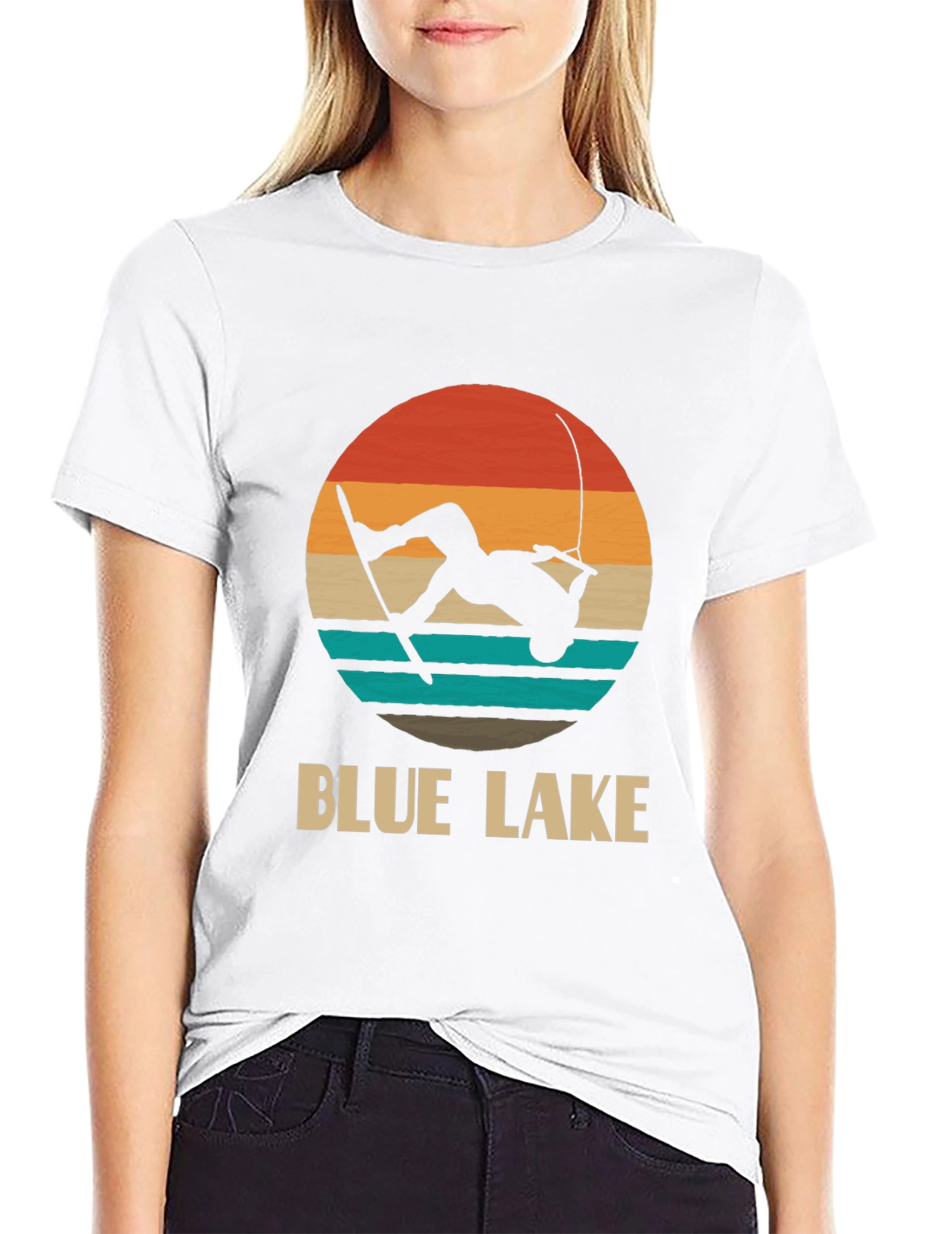Blue Lake Wakeboarder Graphic Tee