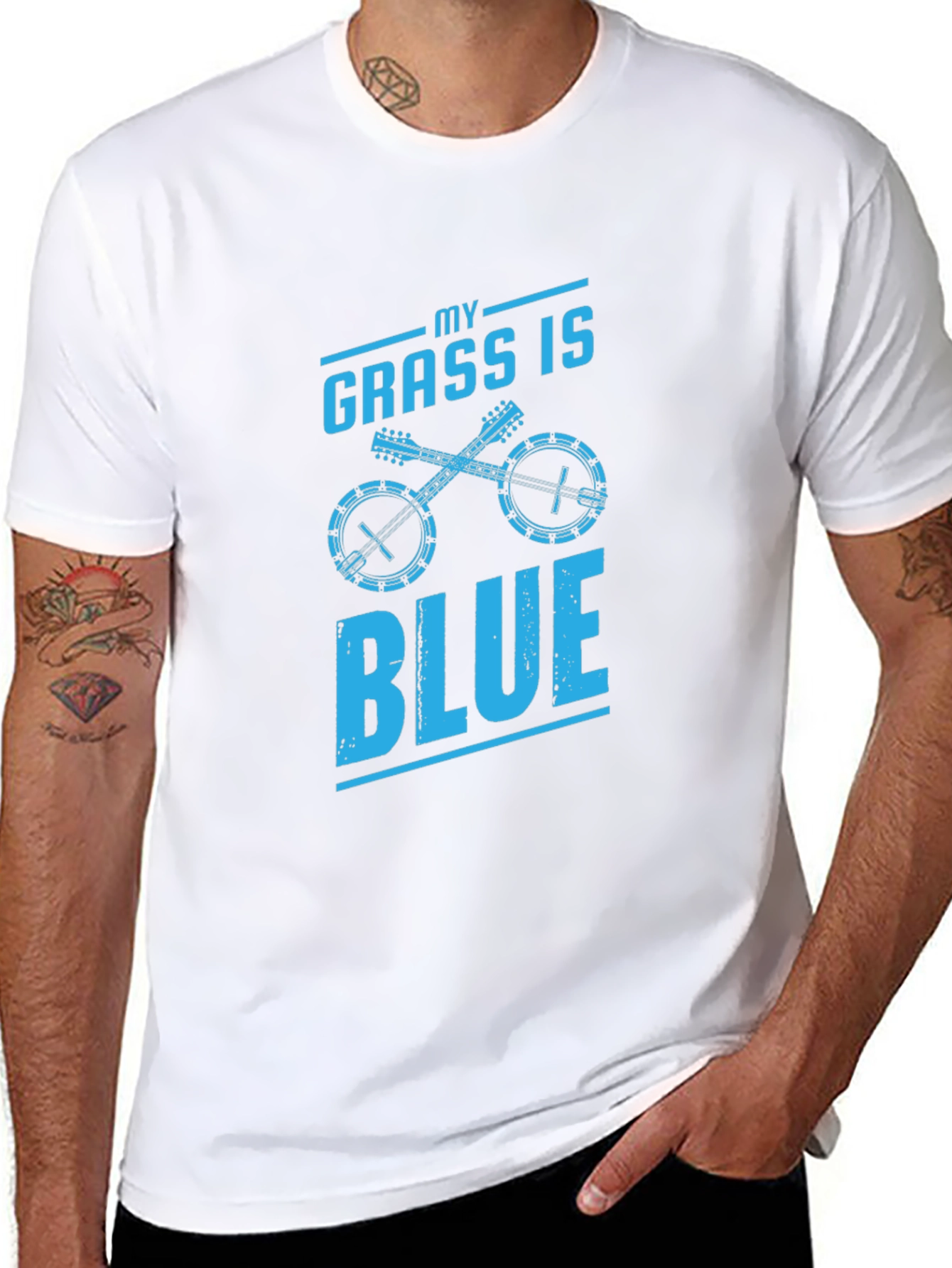 Bluegrass Music T-Shirt - My Grass Is Blue