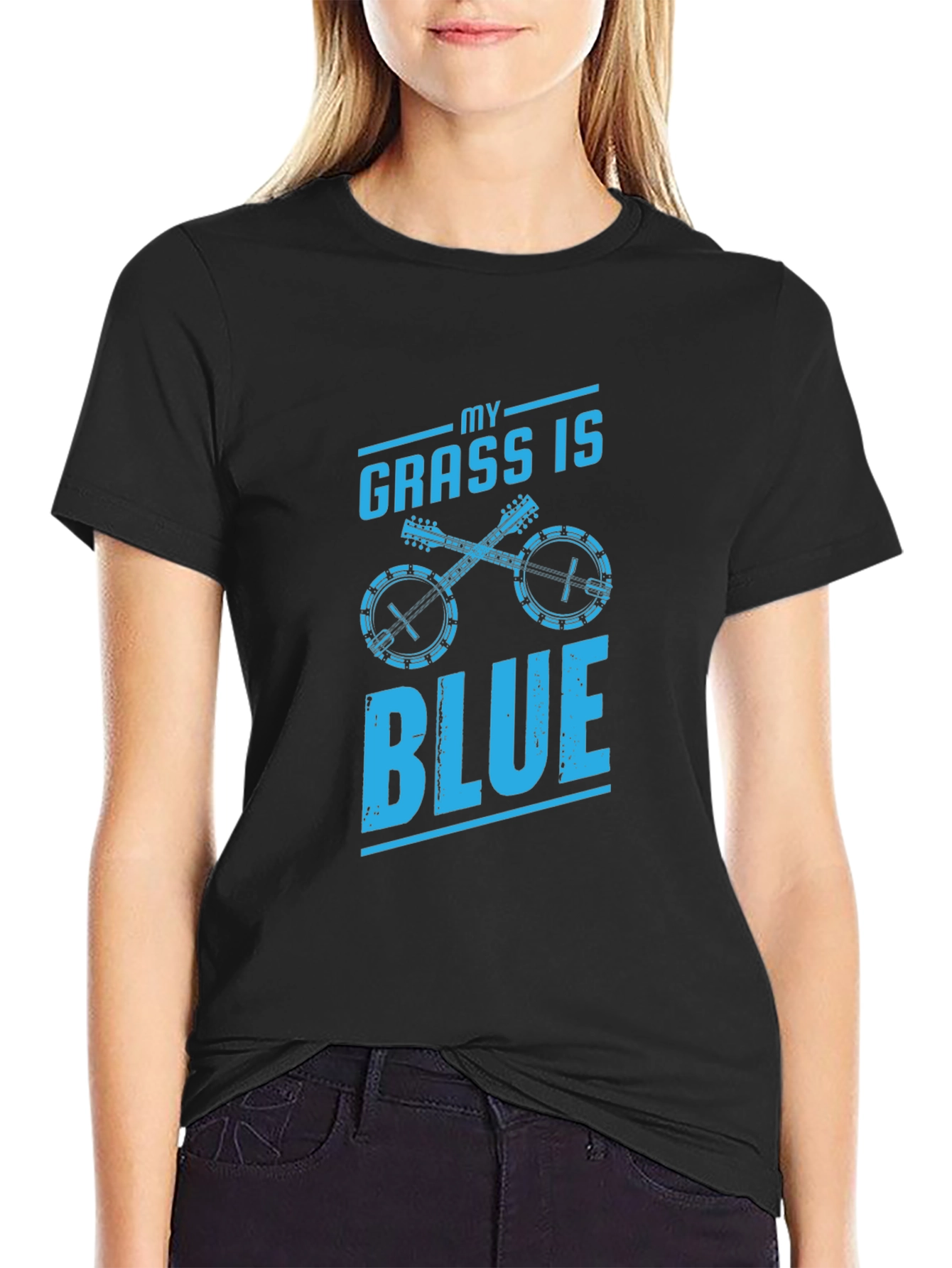 Bluegrass Music T-Shirt - My Grass Is Blue