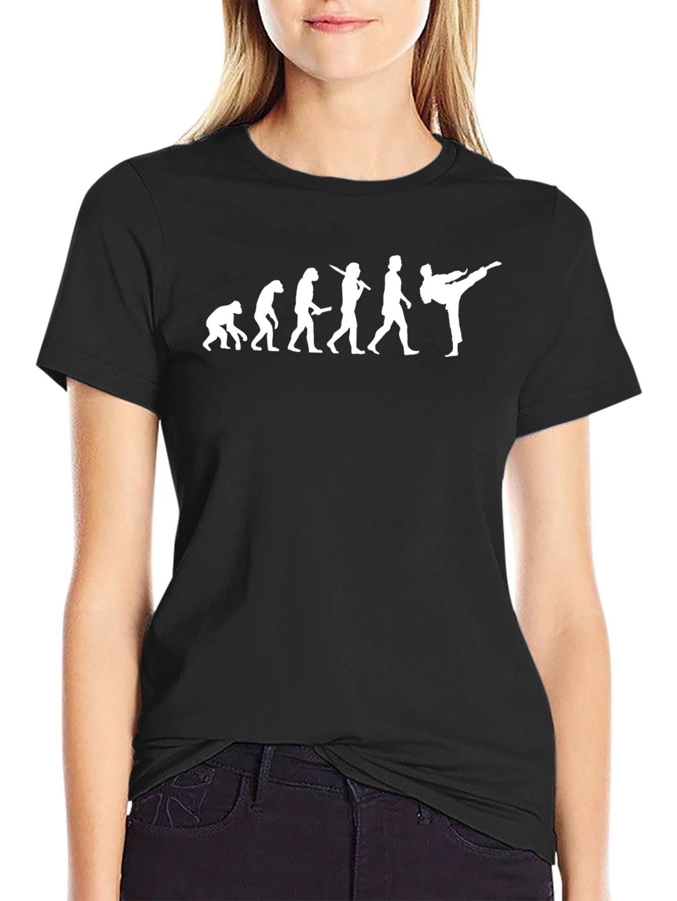 Evolution of Martial Arts Black T-Shirt