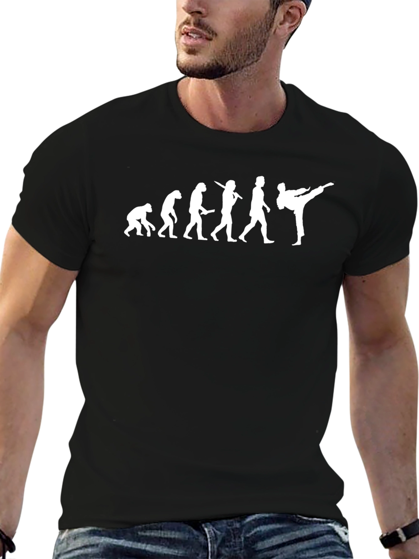 Evolution of Martial Arts Black T-Shirt