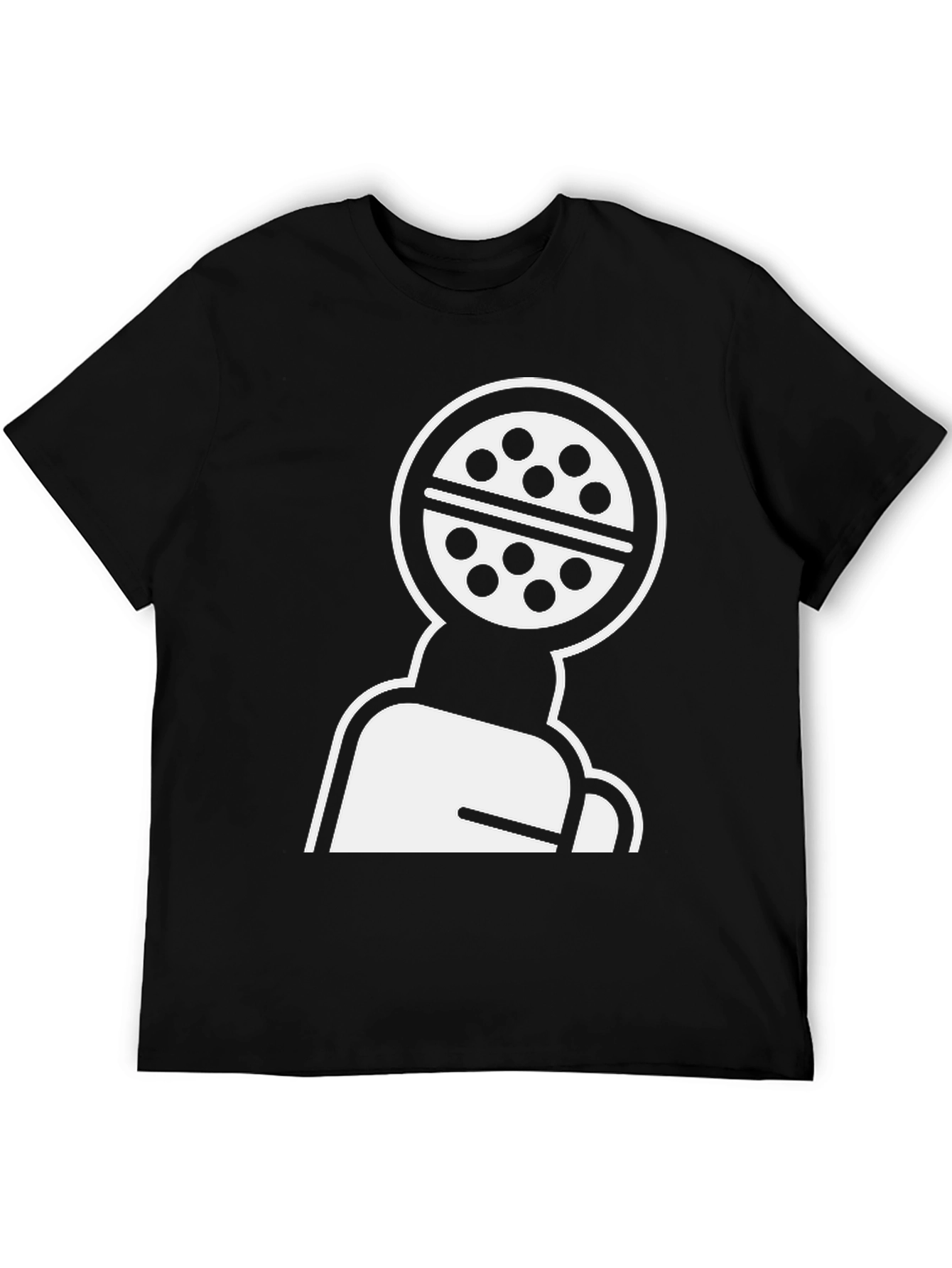 Abstract Graphic Black T-Shirt