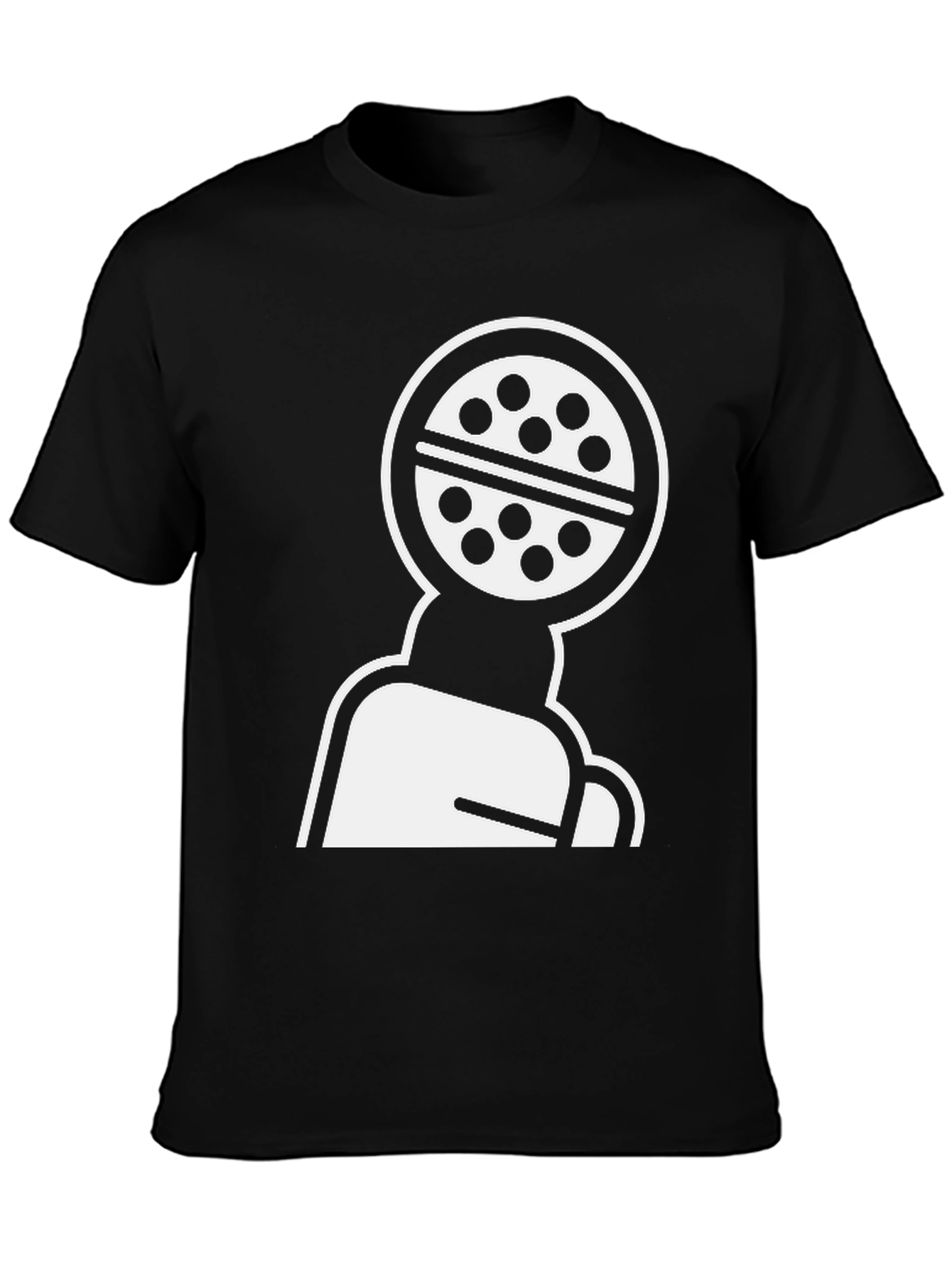 Abstract Graphic Black T-Shirt
