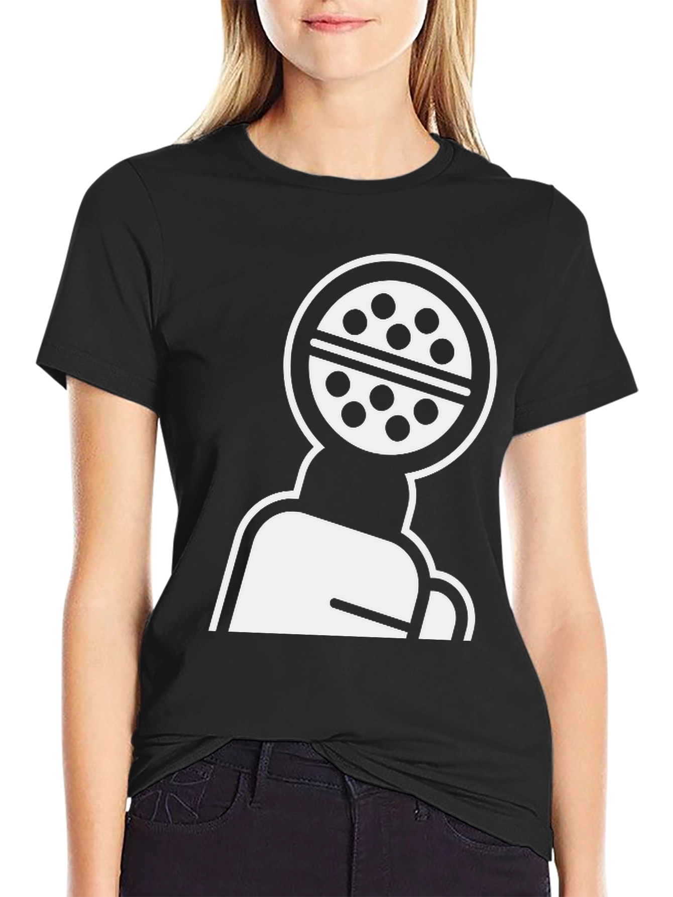 Abstract Graphic Black T-Shirt