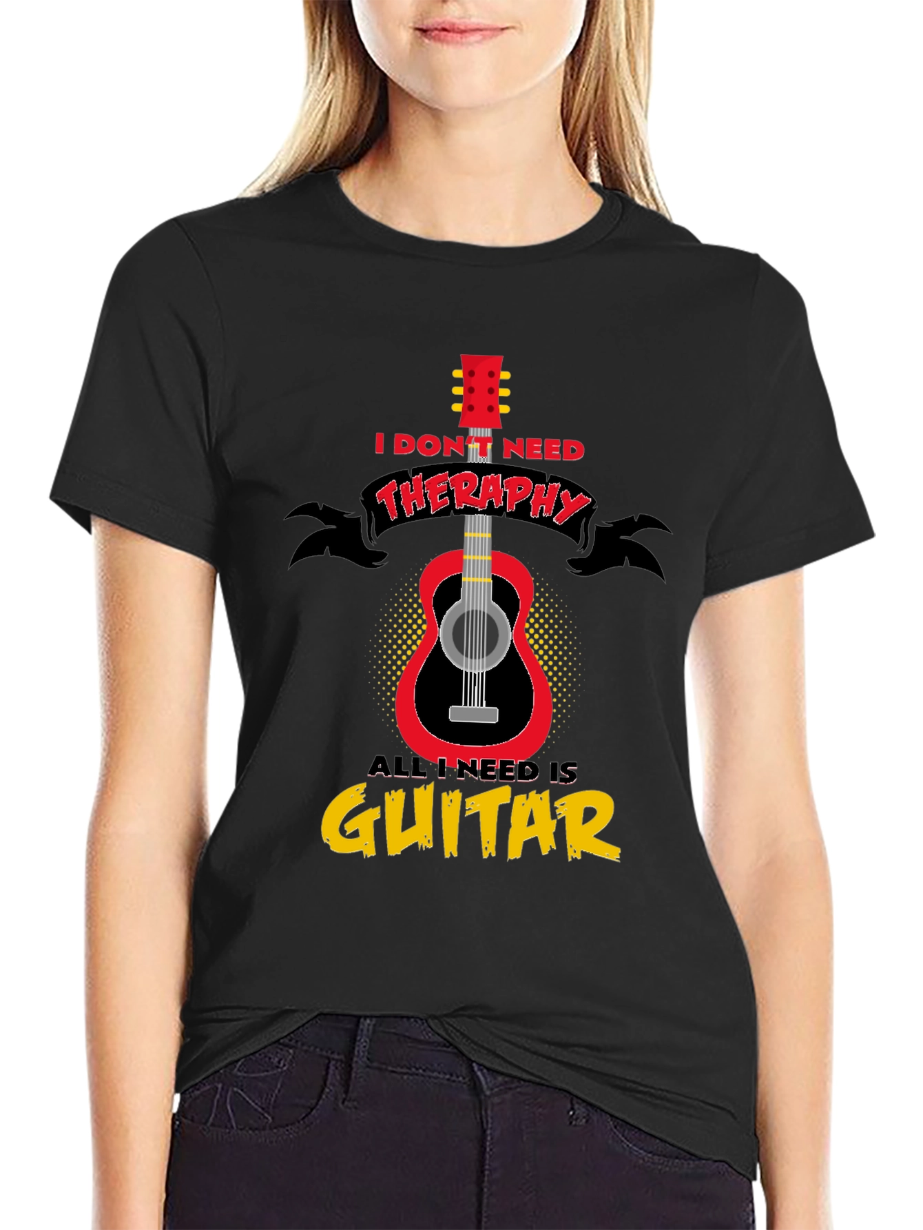 Guitar Therapy T-Shirt - Musician Gift
