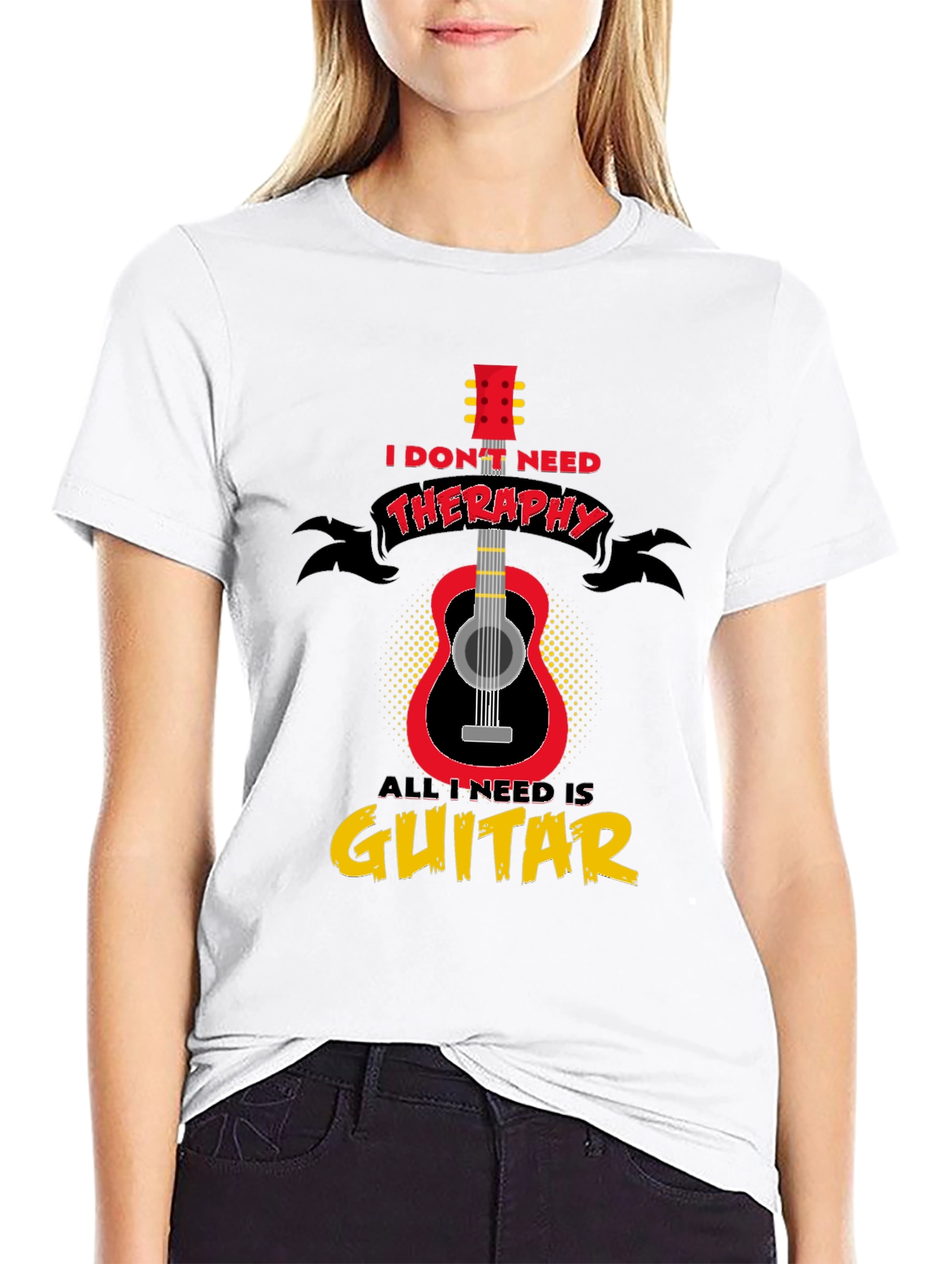 Guitar Therapy T-Shirt - Musician Gift