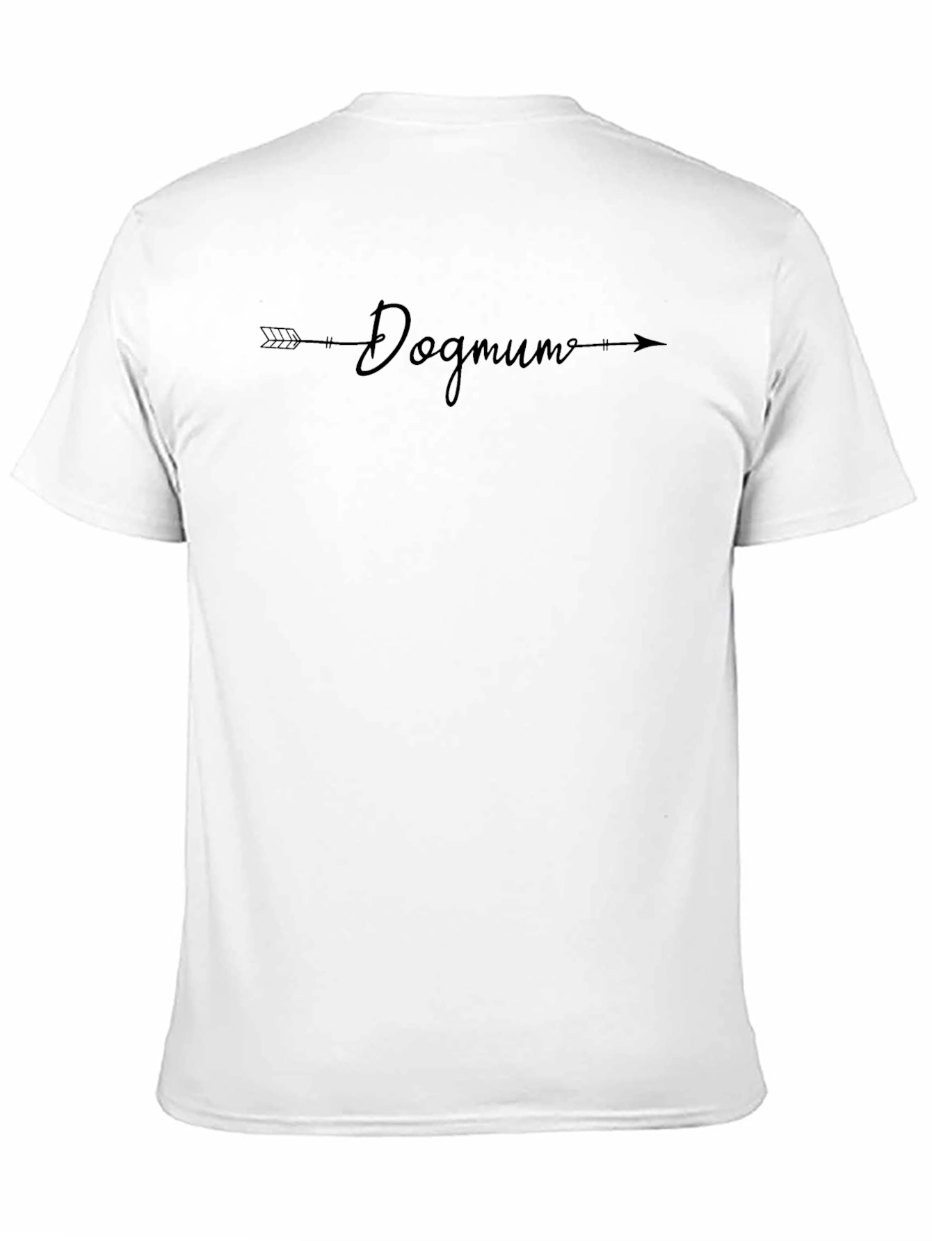 Dog Mum Arrow T-Shirt - Black