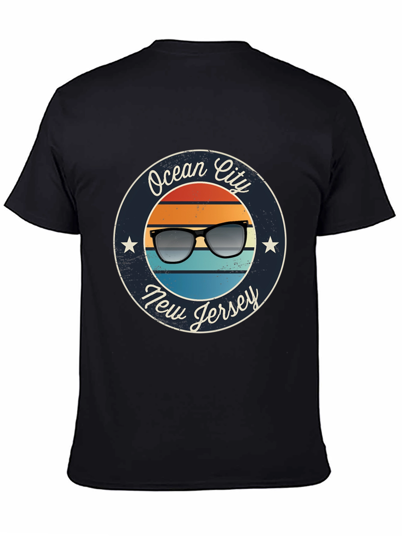 Ocean City New Jersey Retro Sunglasses T-Shirt