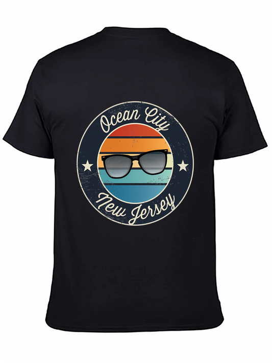 Ocean City New Jersey Retro Sunglasses T-Shirt