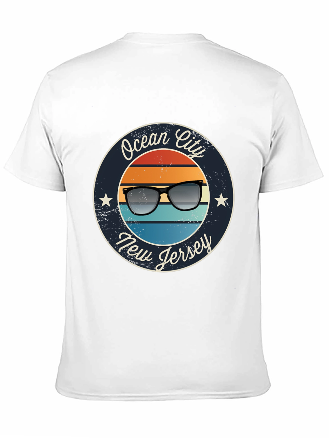 Ocean City New Jersey Retro Sunglasses T-Shirt