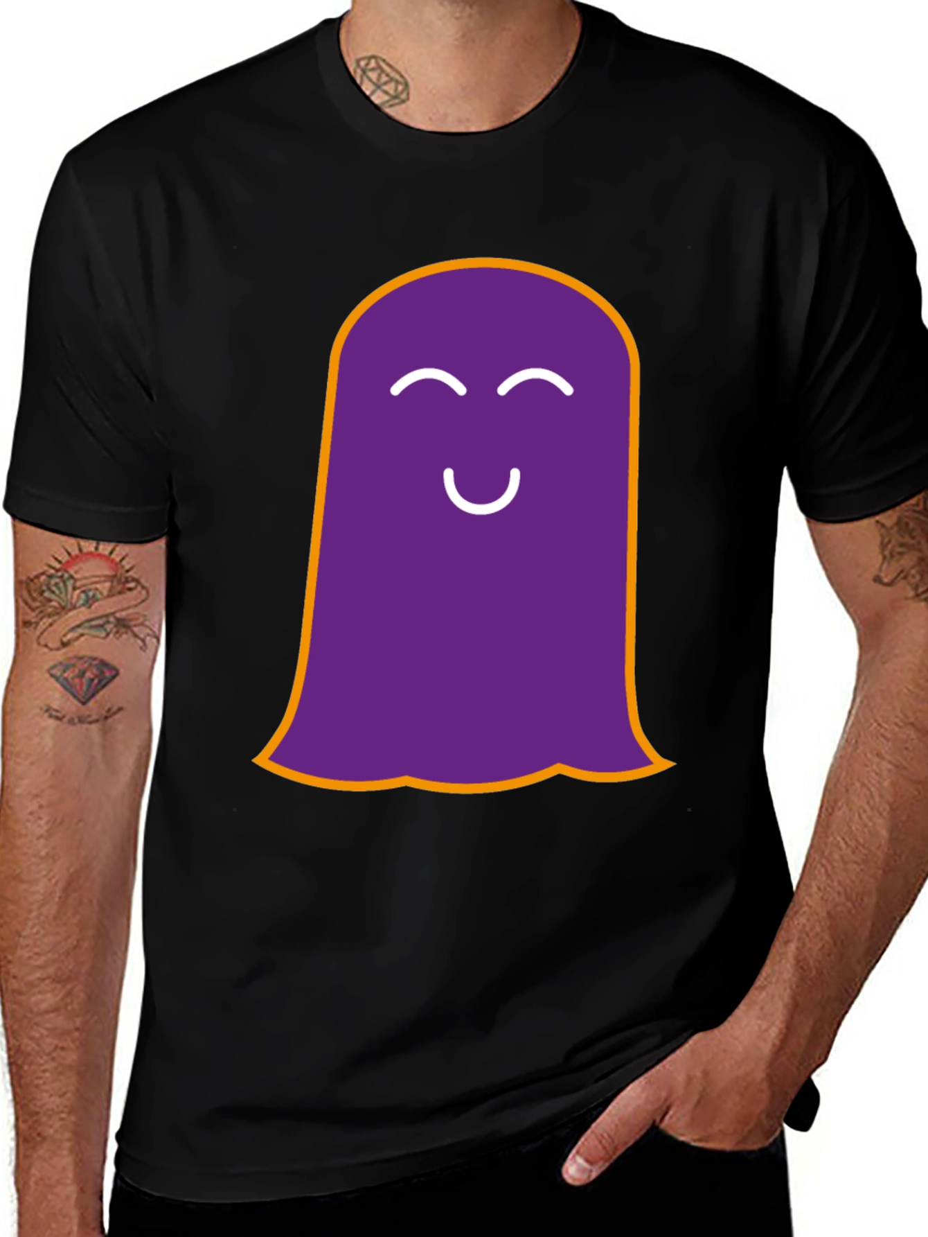 Funny Ghost Graphic Tee - Spooky Season Shirt
