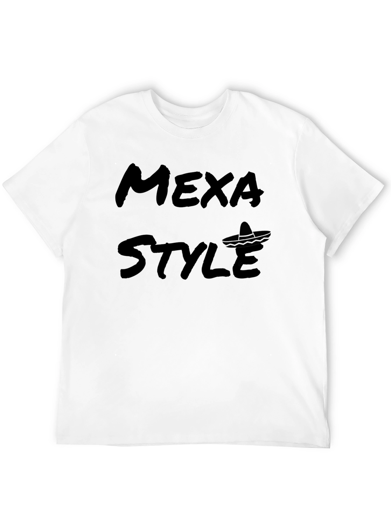 Mexa Style Graphic Tee - Black Cotton T-Shirt