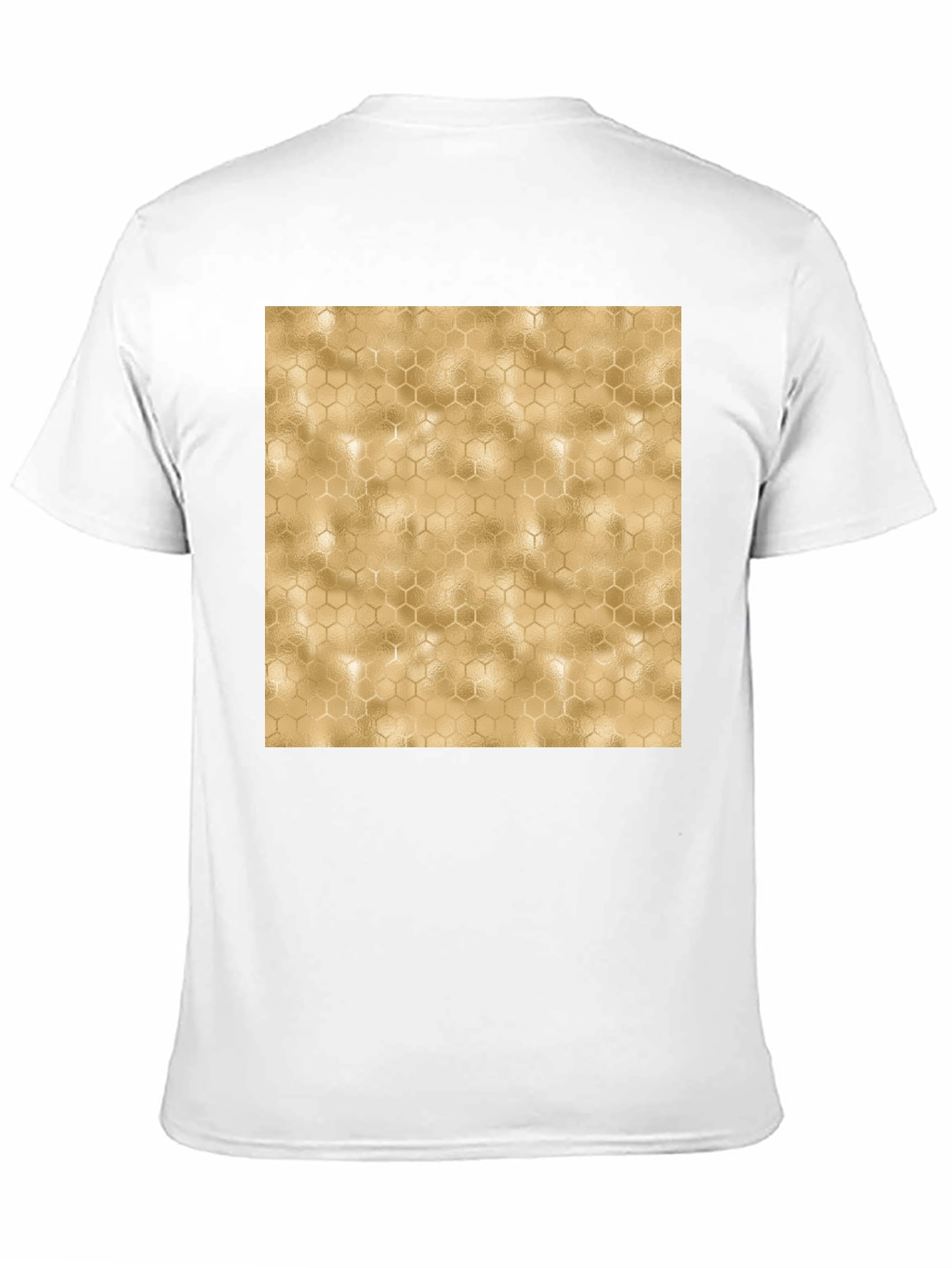 Honeycomb Pattern Black T-Shirt