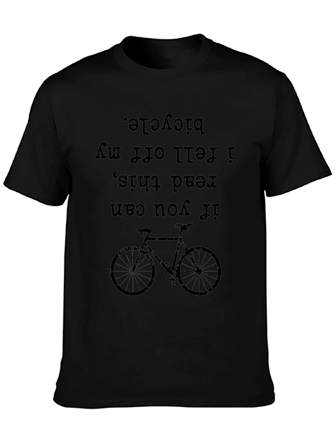 Funny Bicycle Graphic T-Shirt