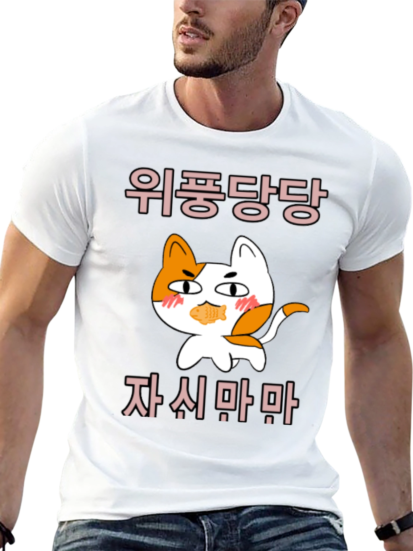 Funny Korean Cat T-Shirt