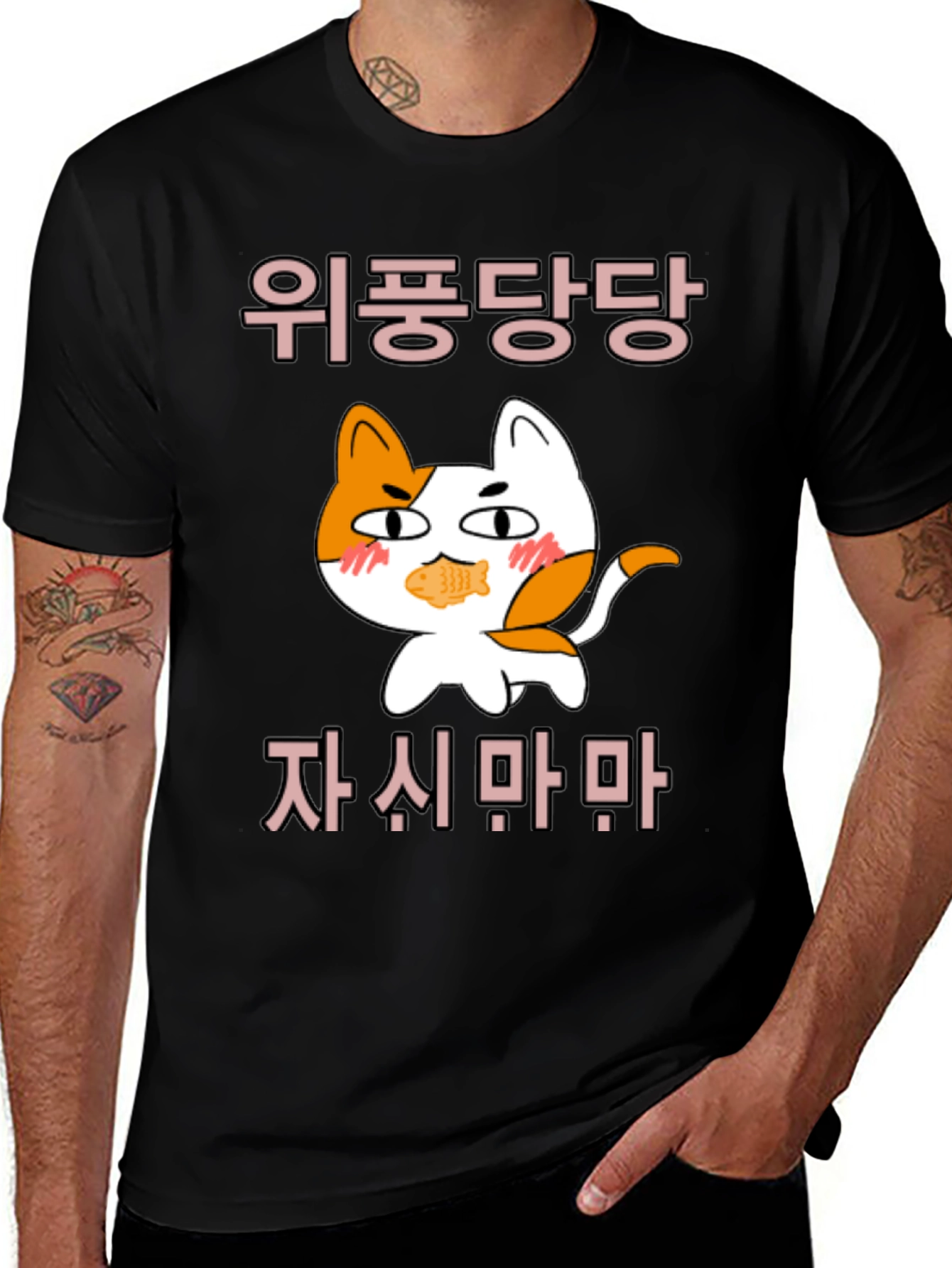 Funny Korean Cat T-Shirt