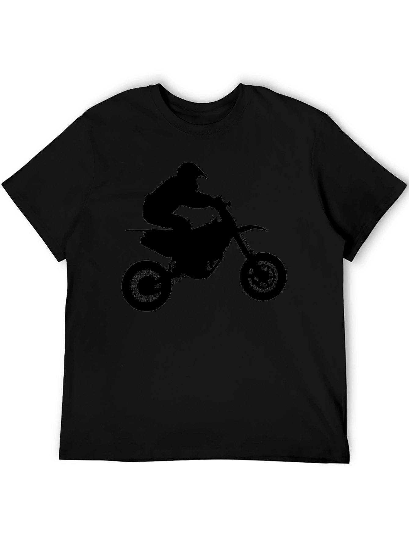 Motocross Rider Graphic Tee - Black