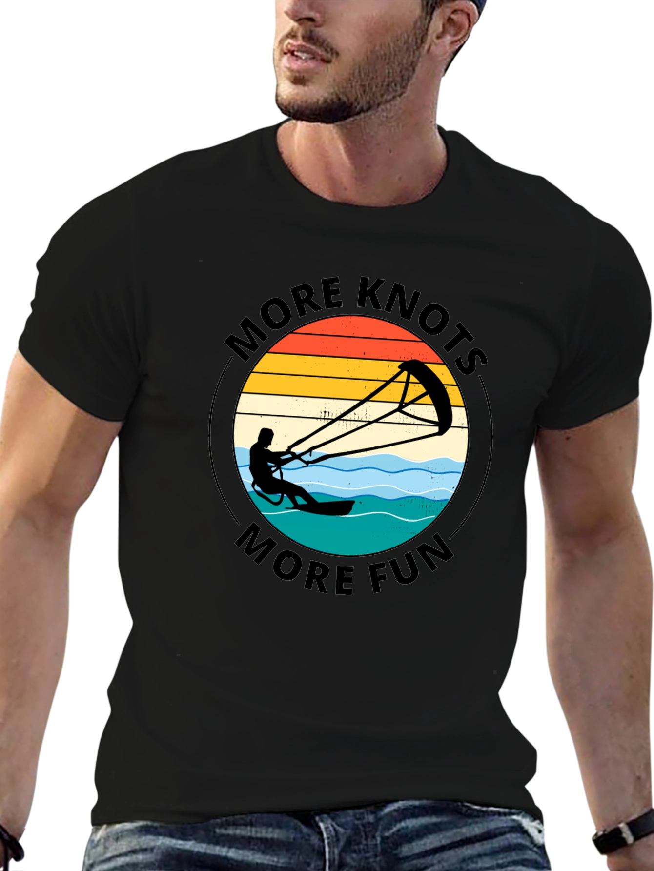 More Knots More Fun Black Graphic Tee