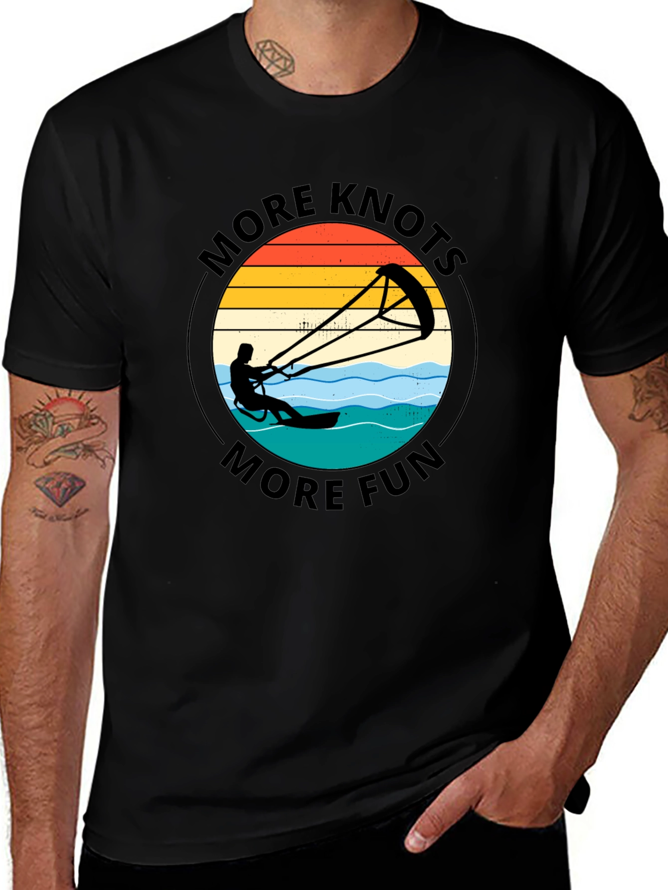 More Knots More Fun Black Graphic Tee
