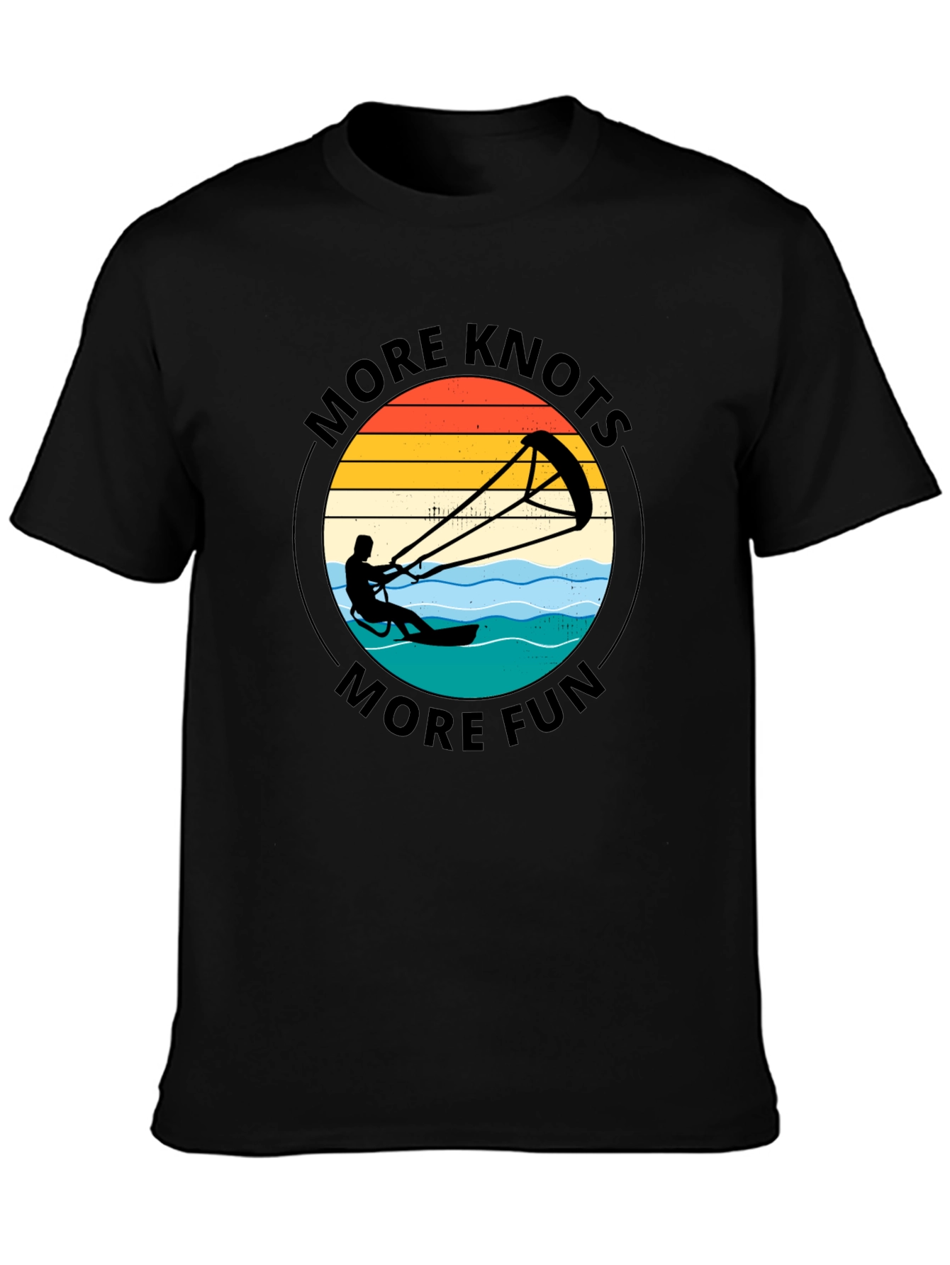 More Knots More Fun Black Graphic Tee