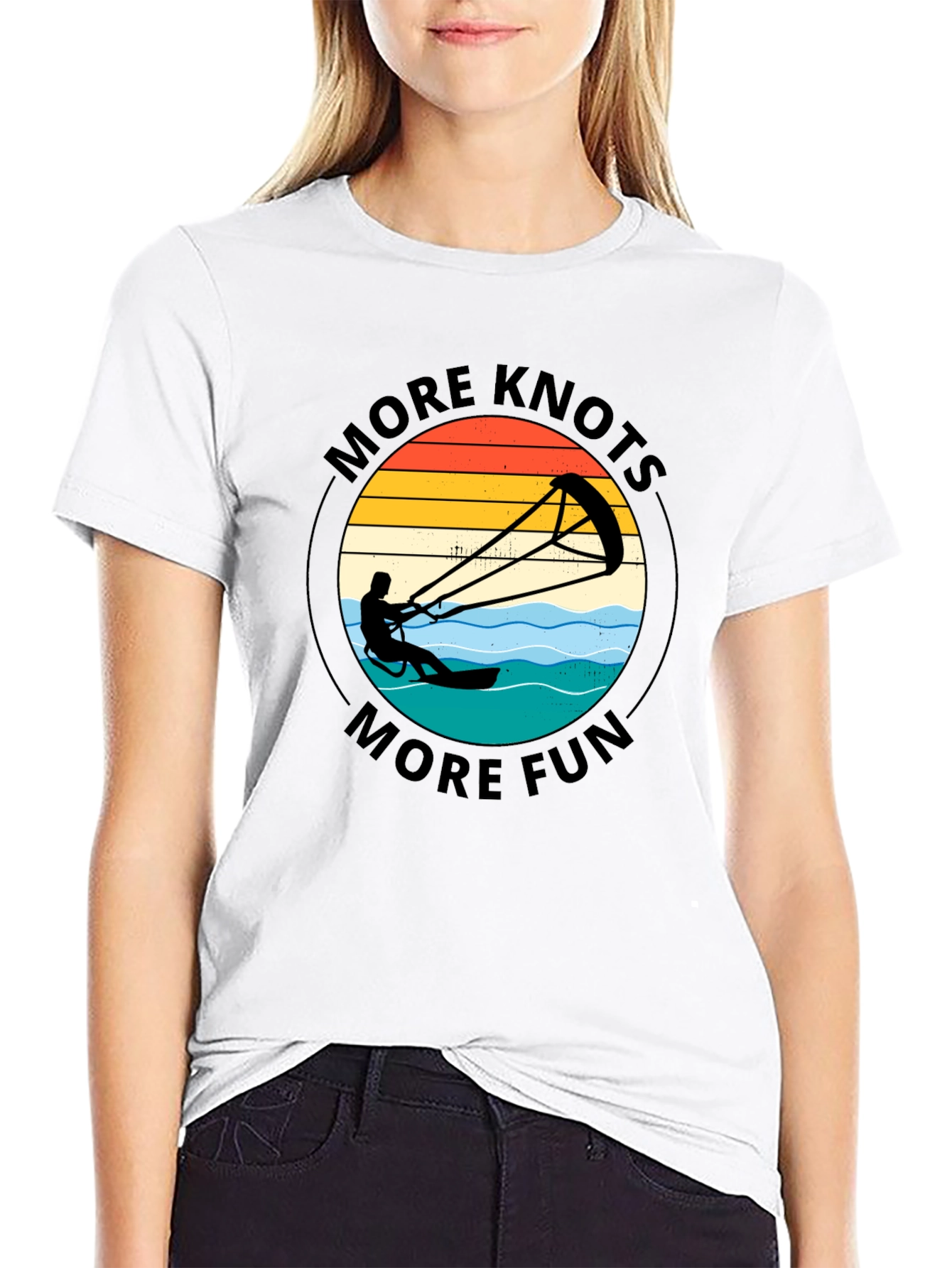More Knots More Fun Black Graphic Tee