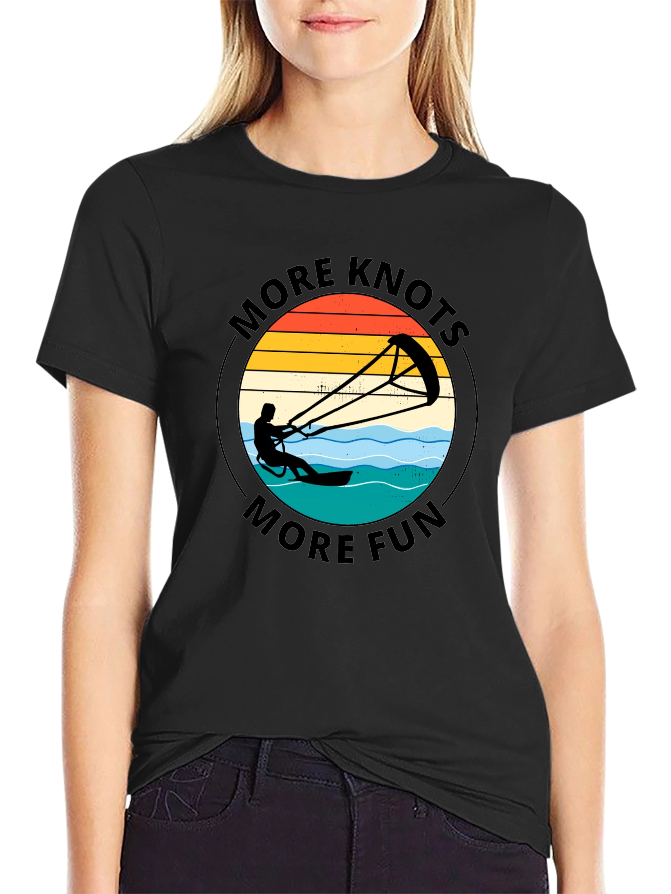 More Knots More Fun Black Graphic Tee
