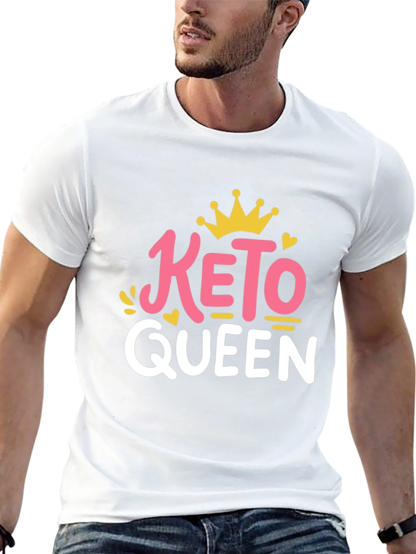 Keto Queen Graphic Tee - Trendy Diet Lifestyle Shirt