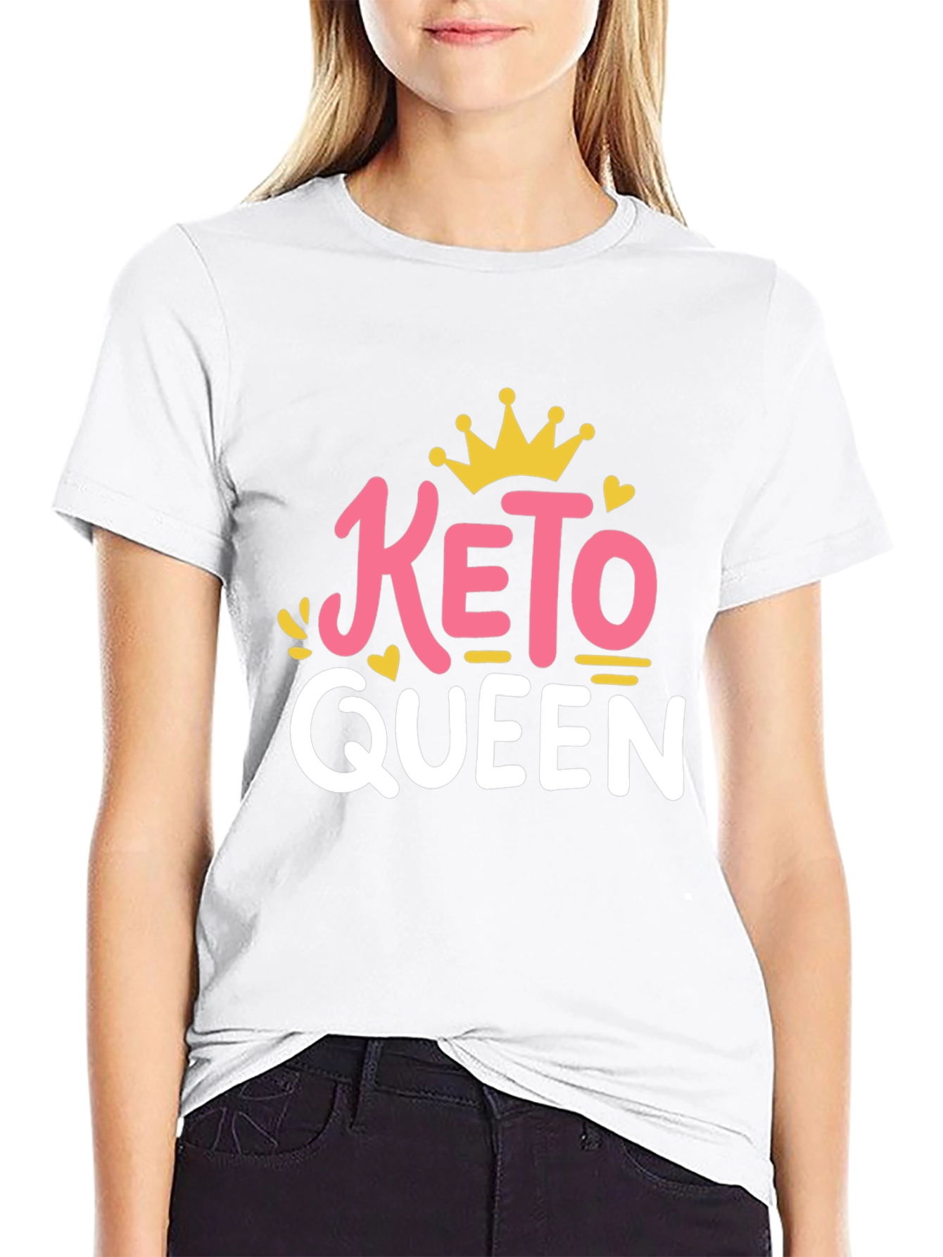 Keto Queen Graphic Tee - Trendy Diet Lifestyle Shirt
