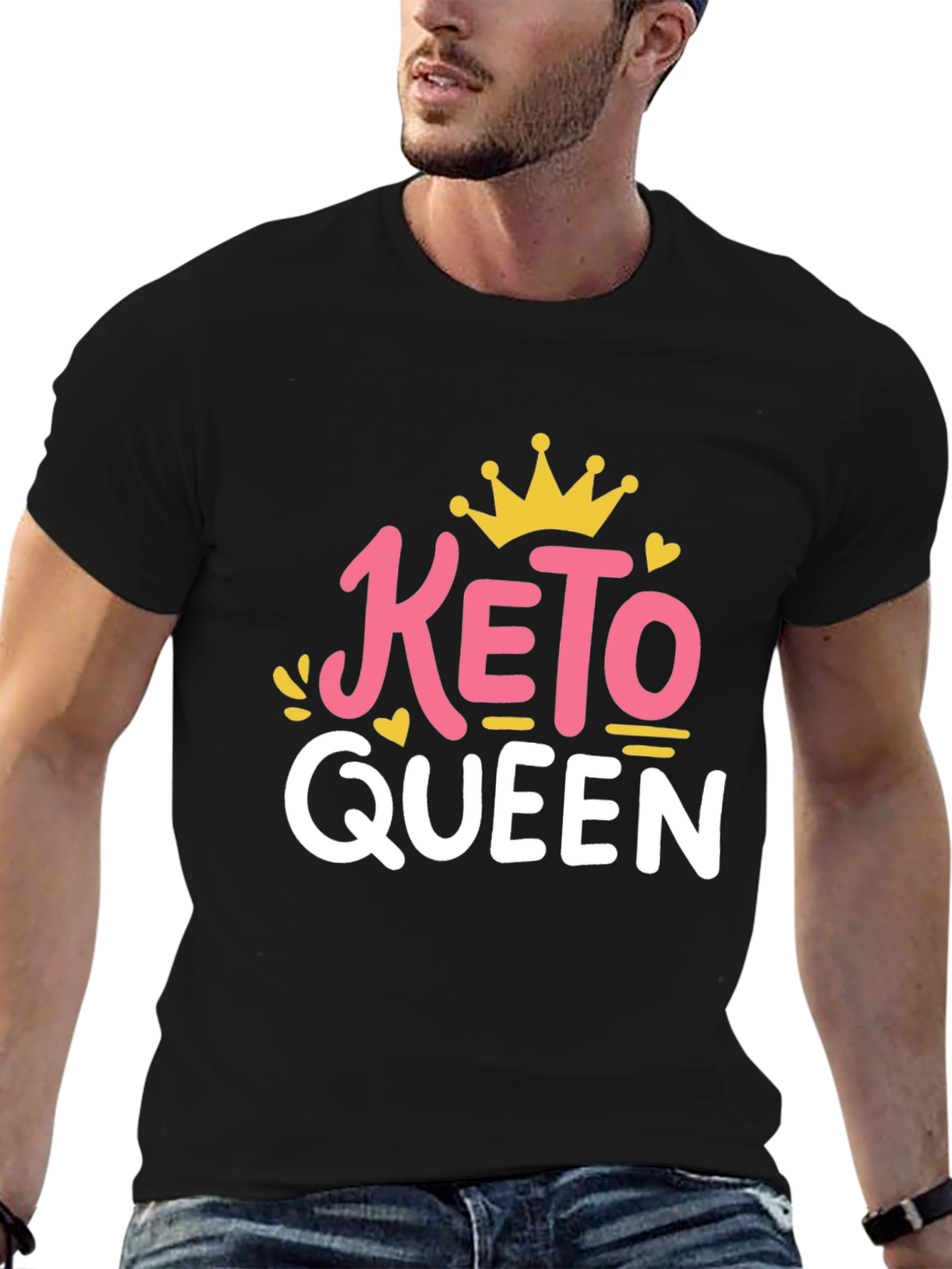 Keto Queen Graphic Tee - Trendy Diet Lifestyle Shirt