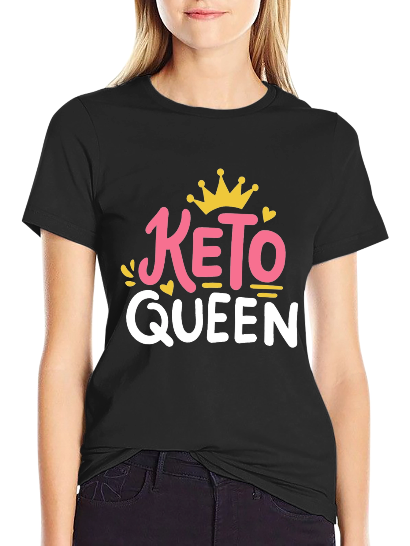 Keto Queen Graphic Tee - Trendy Diet Lifestyle Shirt