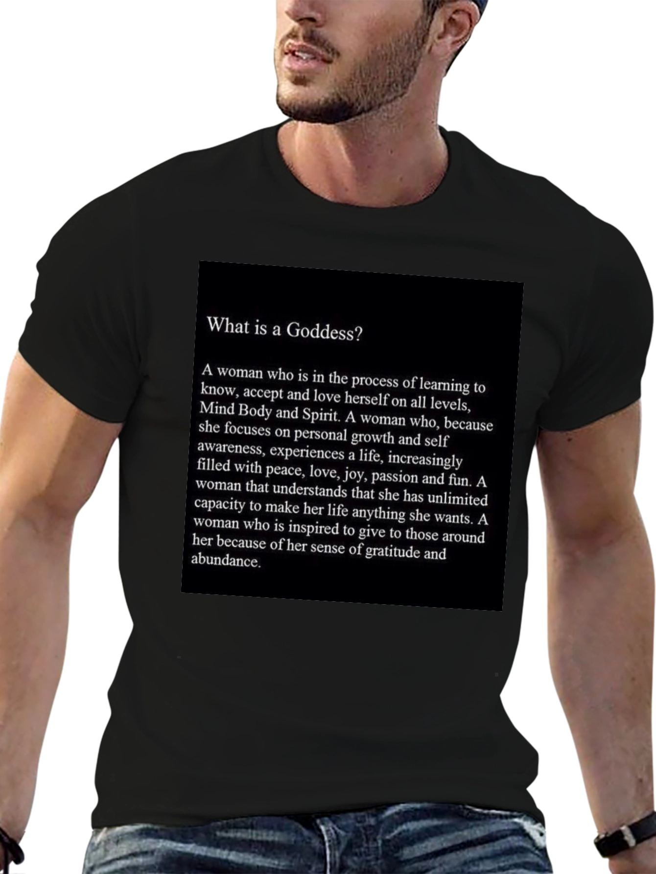 Goddess Definition Black T-Shirt - Empowerment