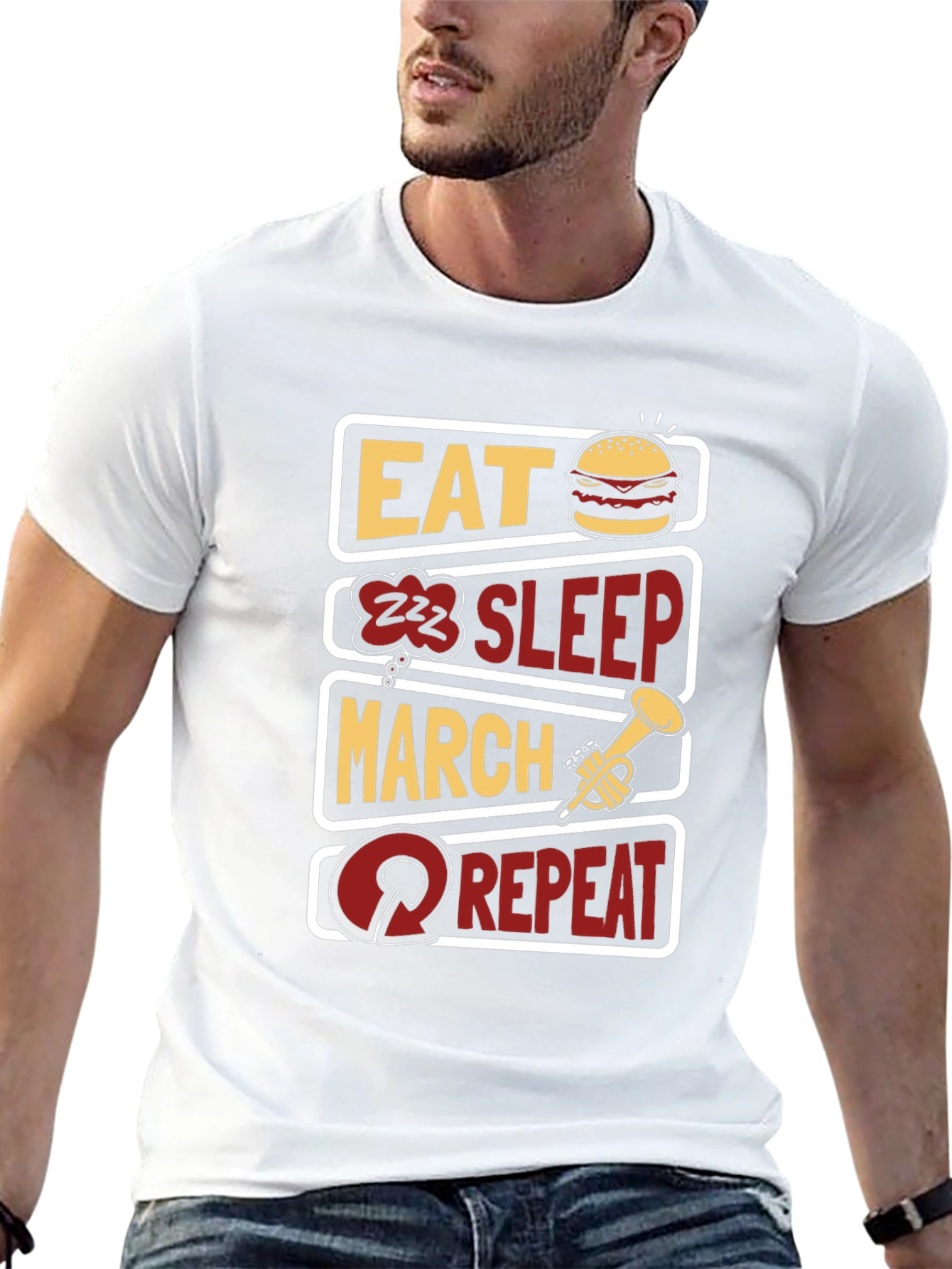 Eat Sleep March Repeat T-Shirt - Band Life