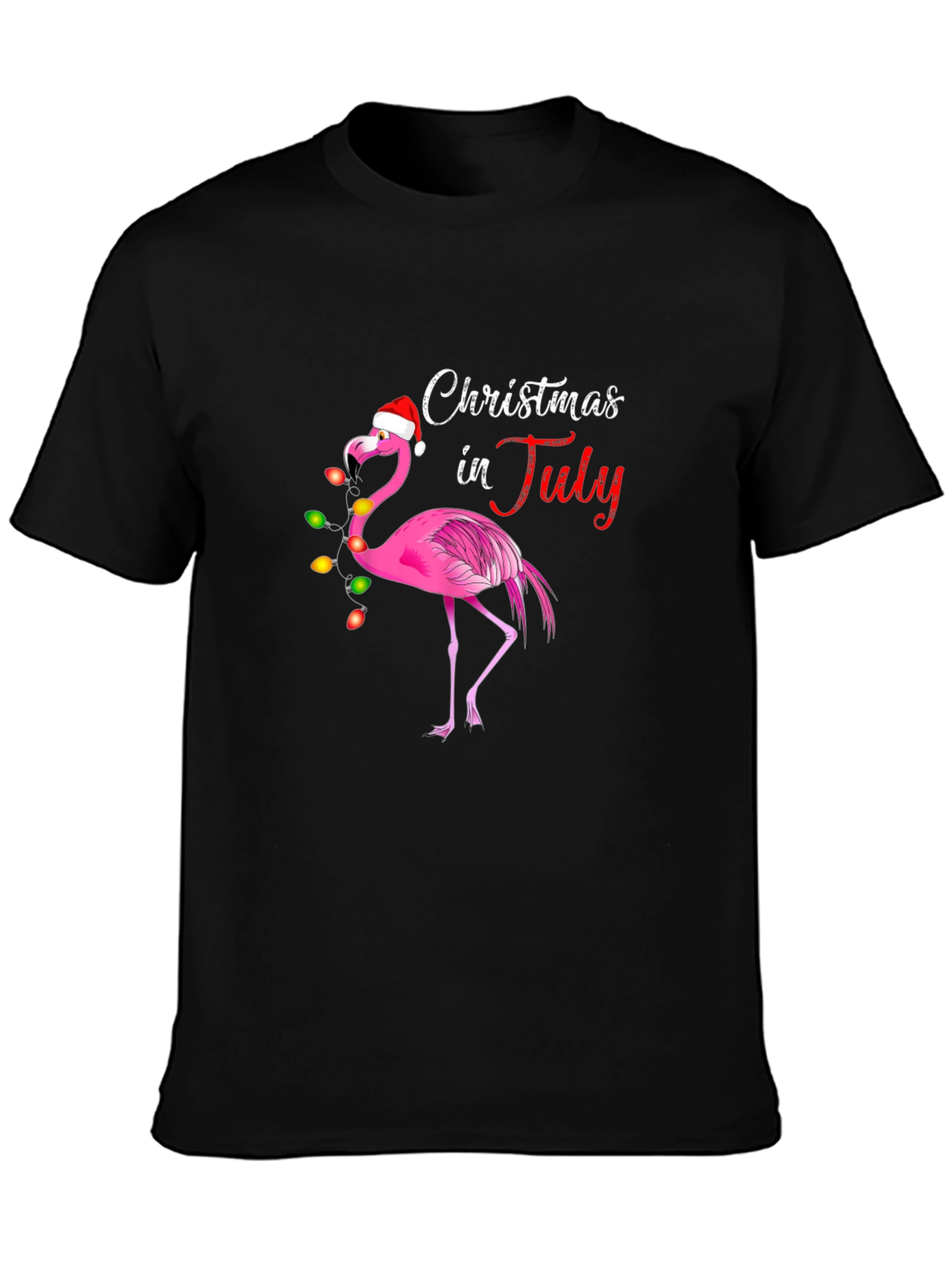 Christmas in July Flamingo Tee