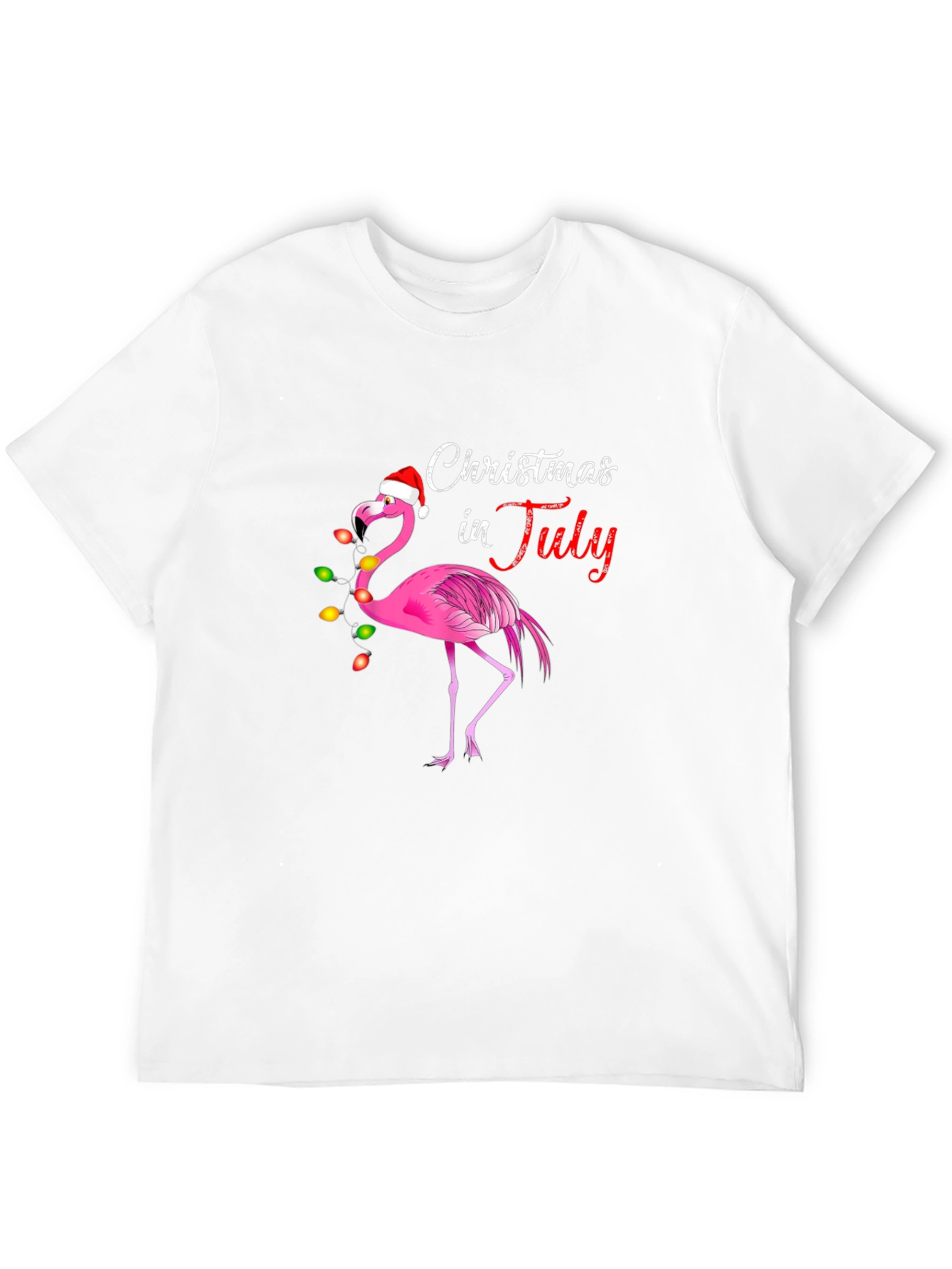 Christmas in July Flamingo Tee