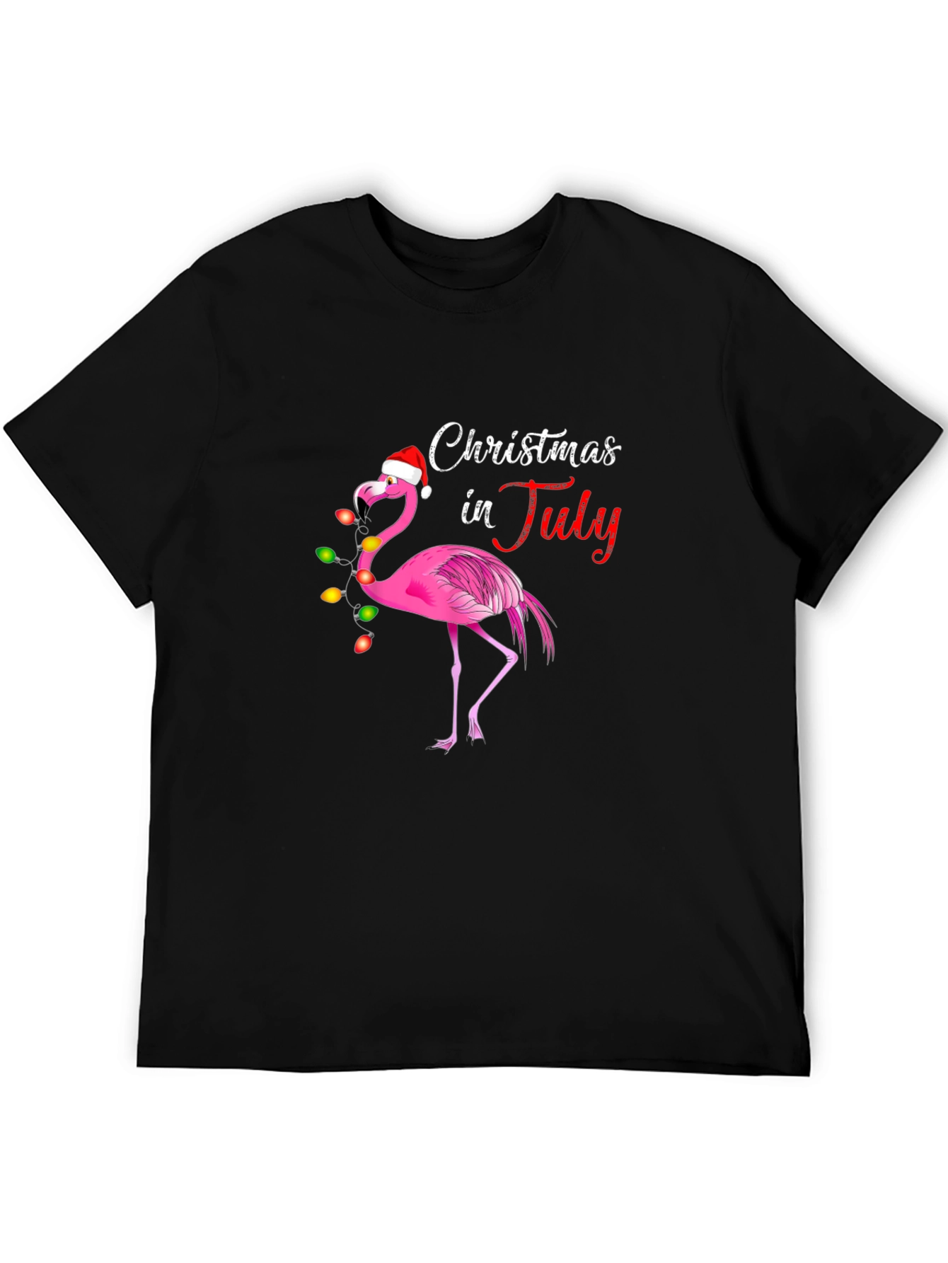 Christmas in July Flamingo Tee