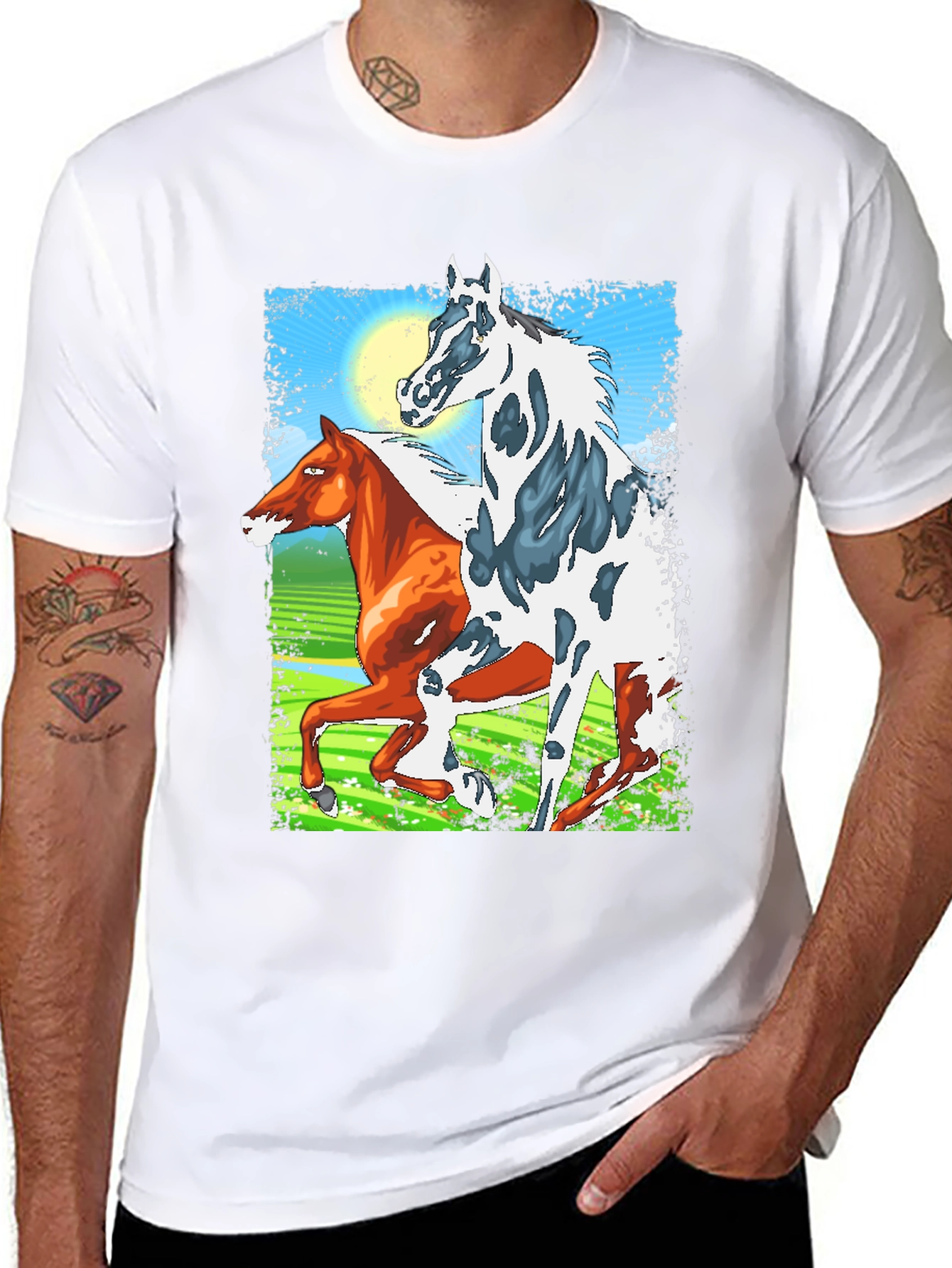Horse Graphic Tee - Running Wild
