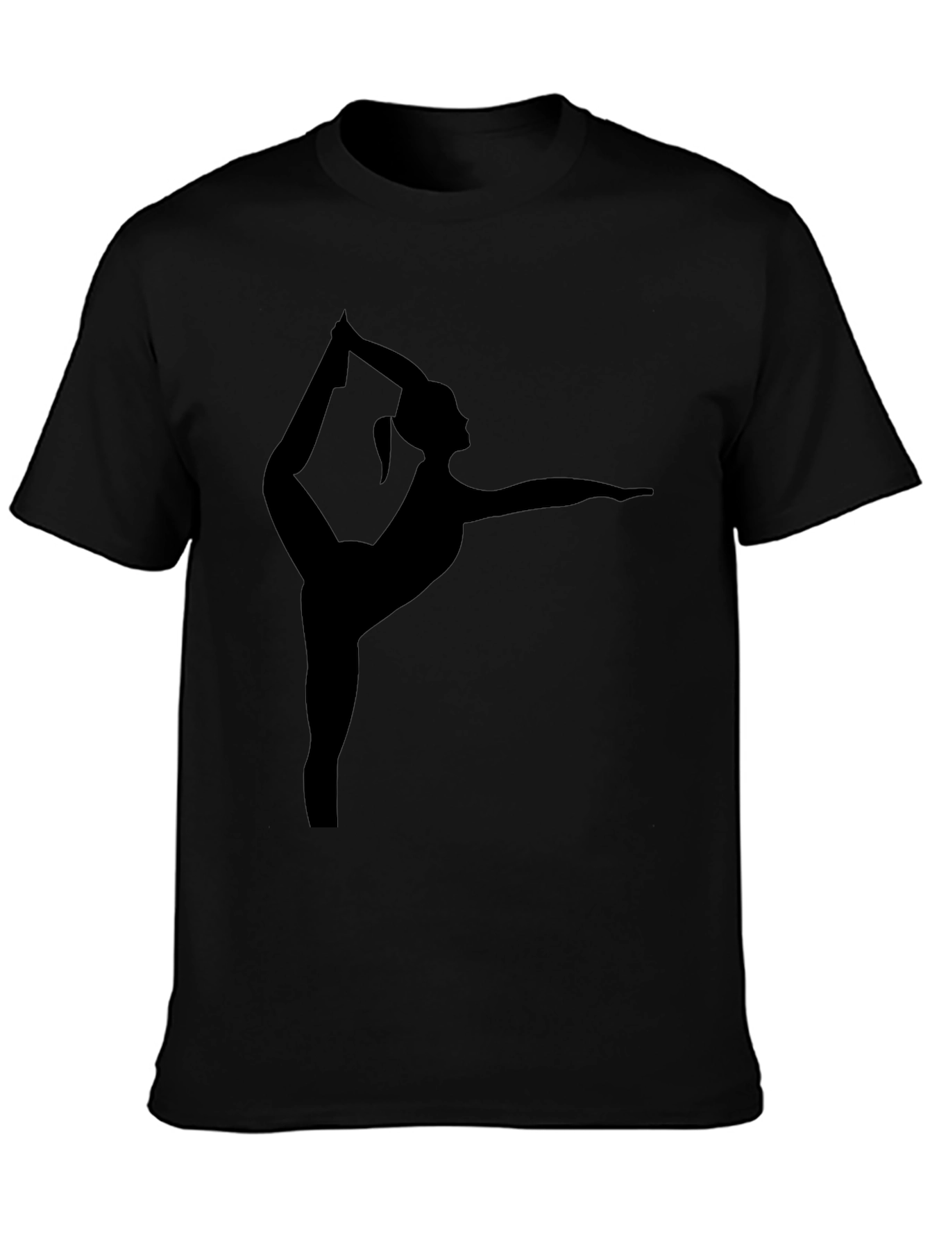 Yoga Pose Graphic Tee - Black Unisex T-Shirt