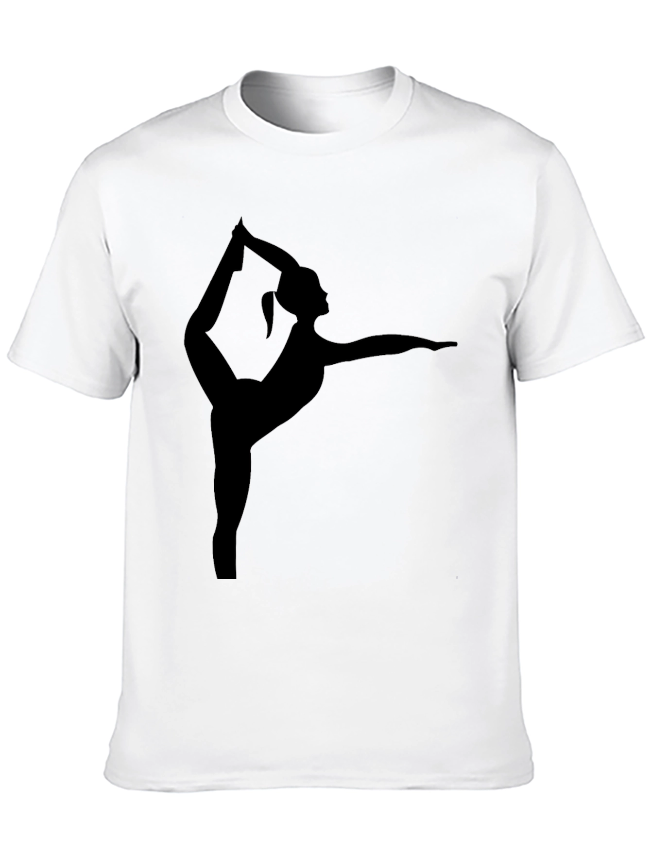 Yoga Pose Graphic Tee - Black Unisex T-Shirt