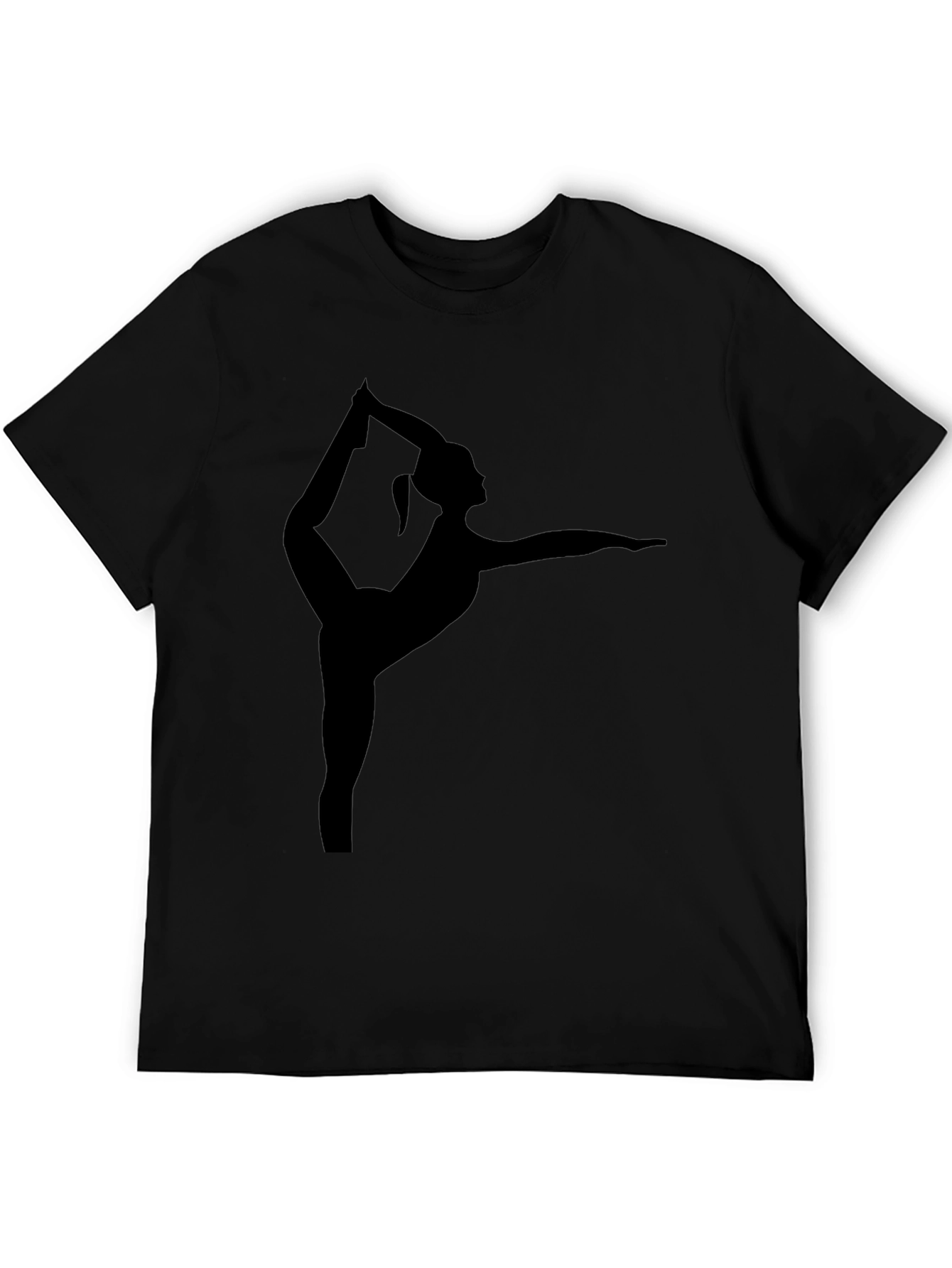 Yoga Pose Graphic Tee - Black Unisex T-Shirt