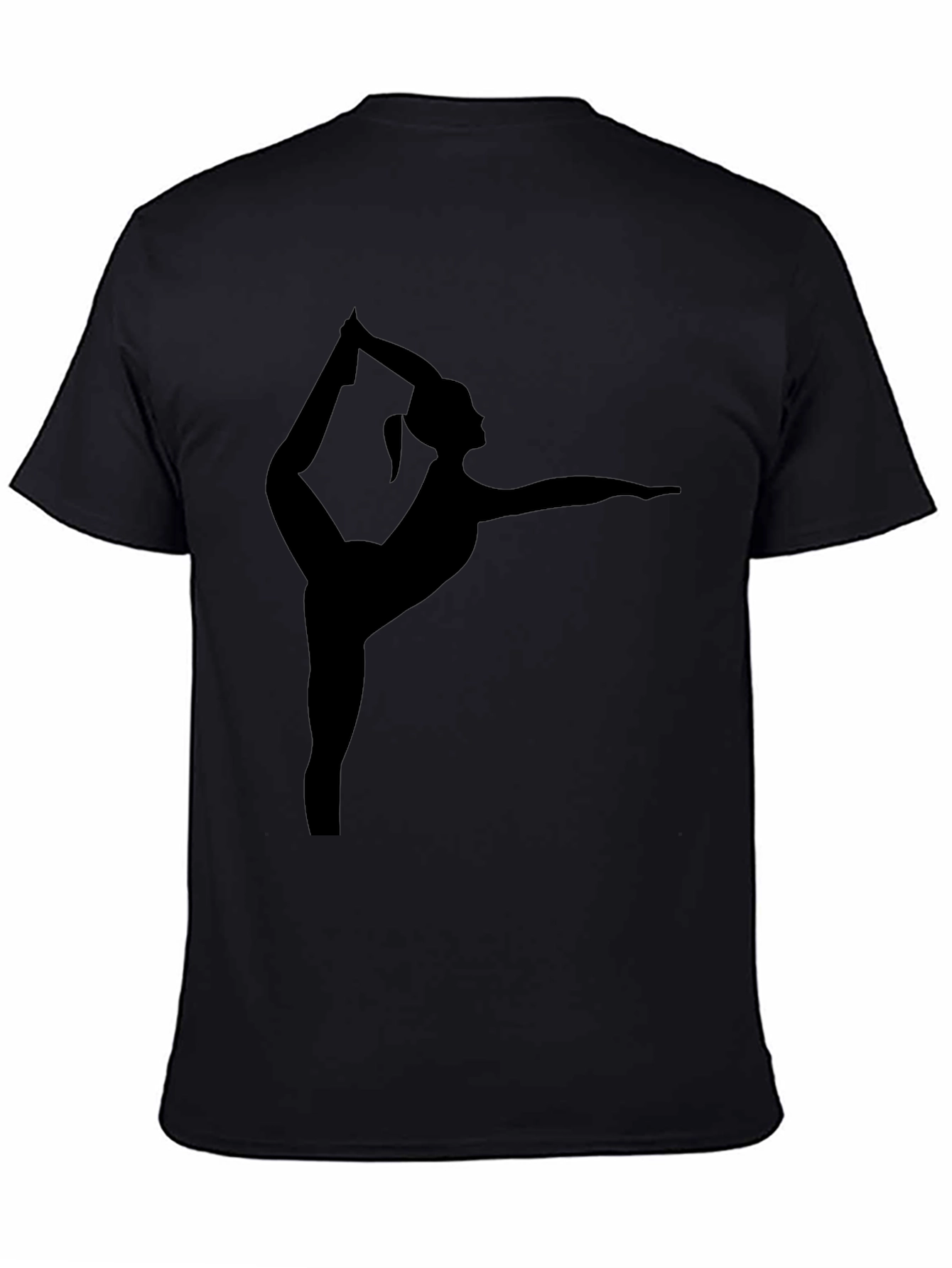Yoga Pose Graphic Tee - Black Unisex T-Shirt