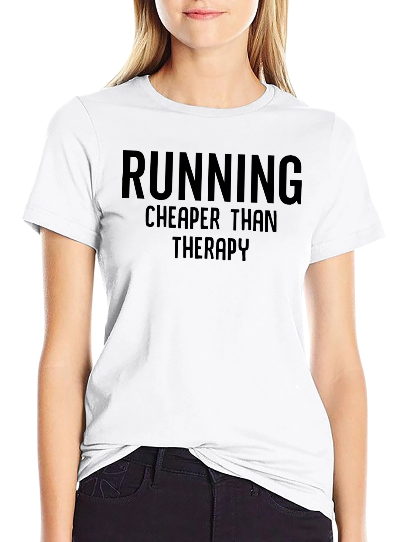 Running Cheaper Than Therapy Graphic Tee