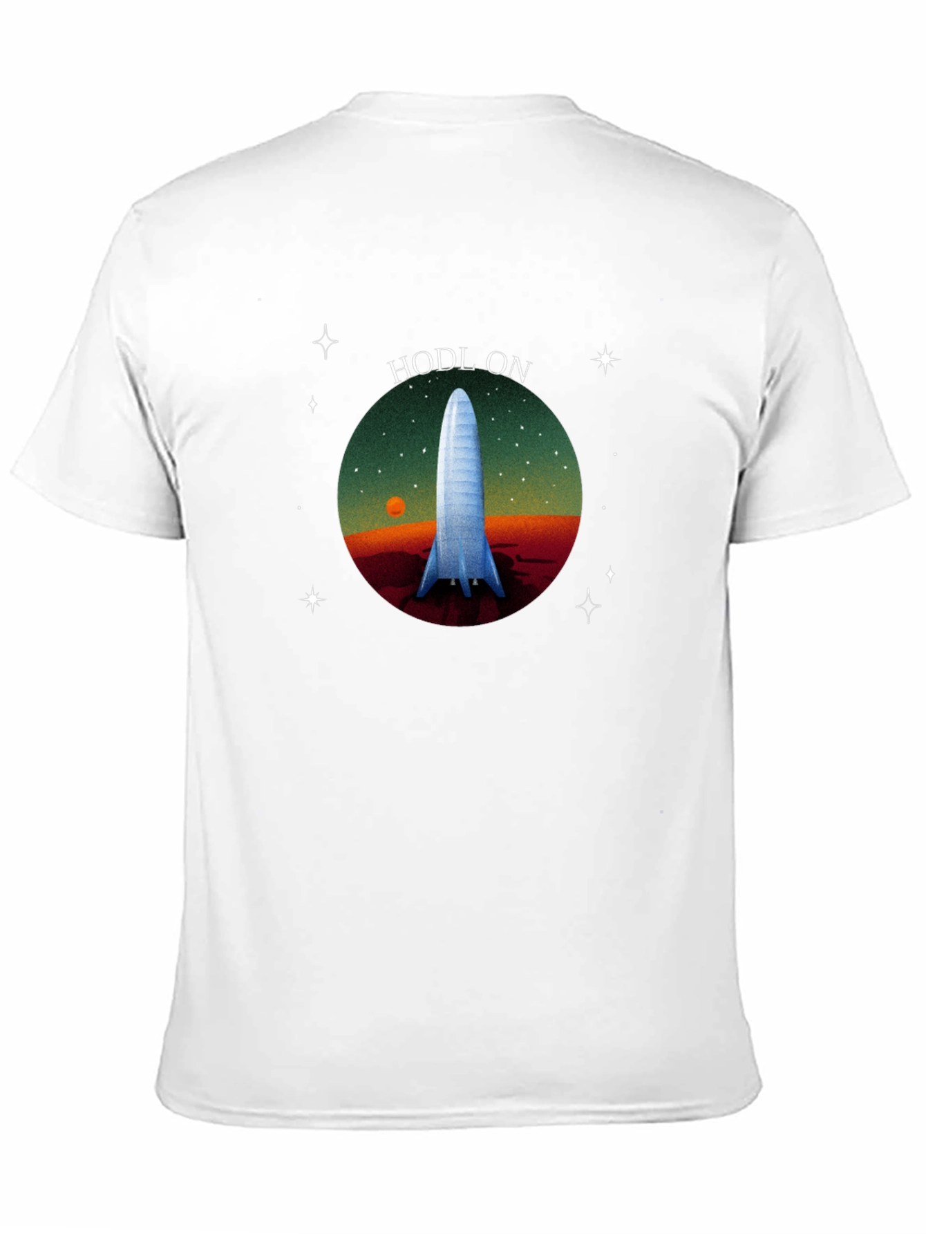 HODL ON Rocket T-Shirt - Space Exploration