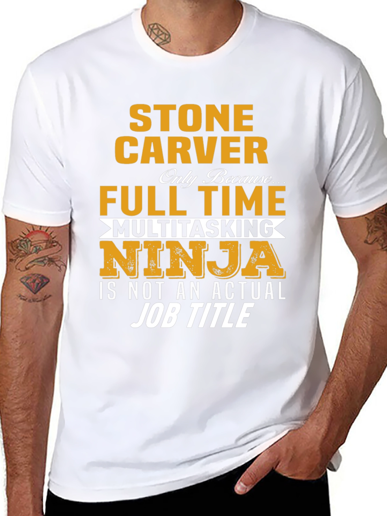 Stone Carver Full Time Ninja T-Shirt